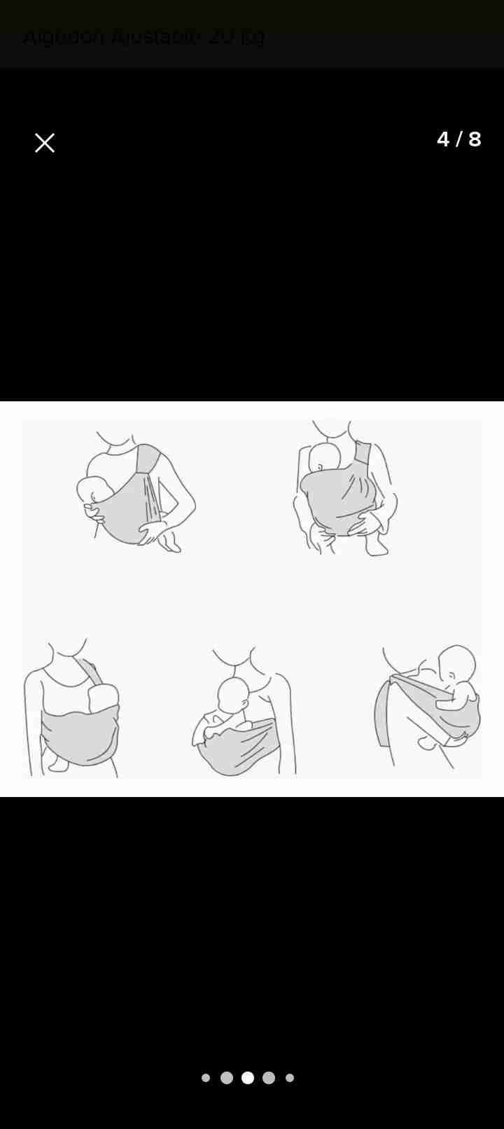 Portabebé ajustable de algodón - miniatura 3