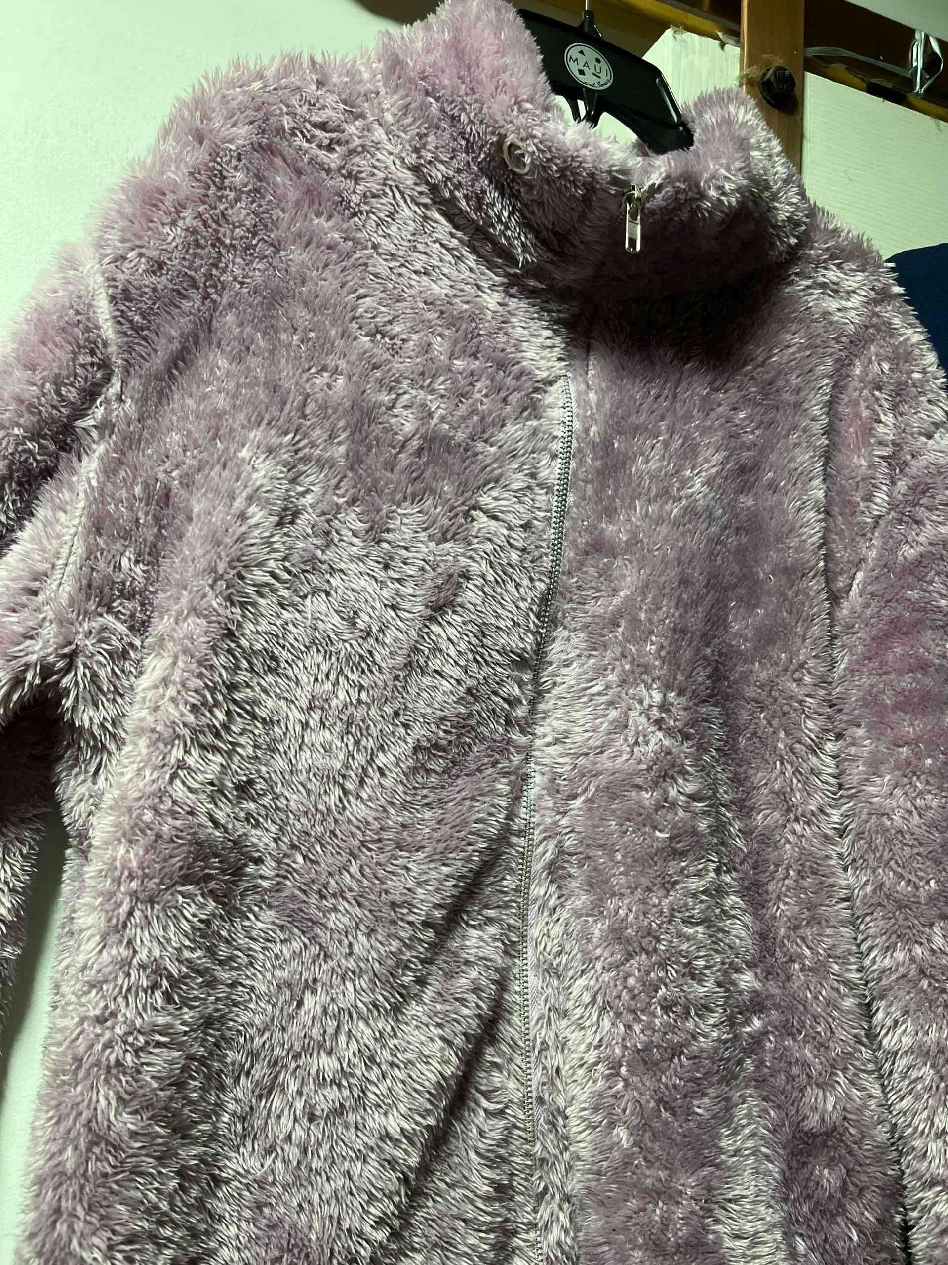 Chaqueta de peluche lila - miniatura 1