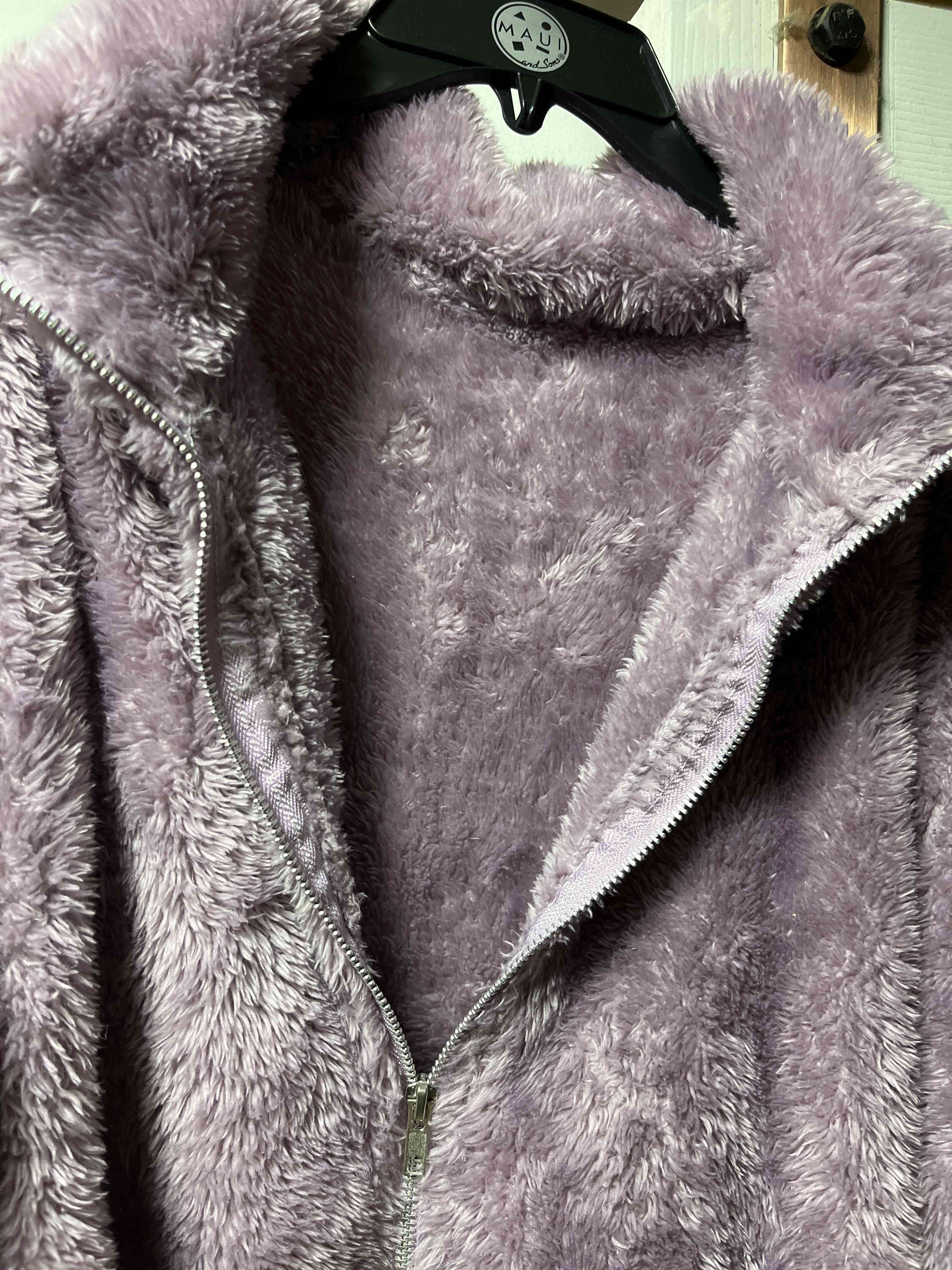 Chaqueta de peluche lila - miniatura 3