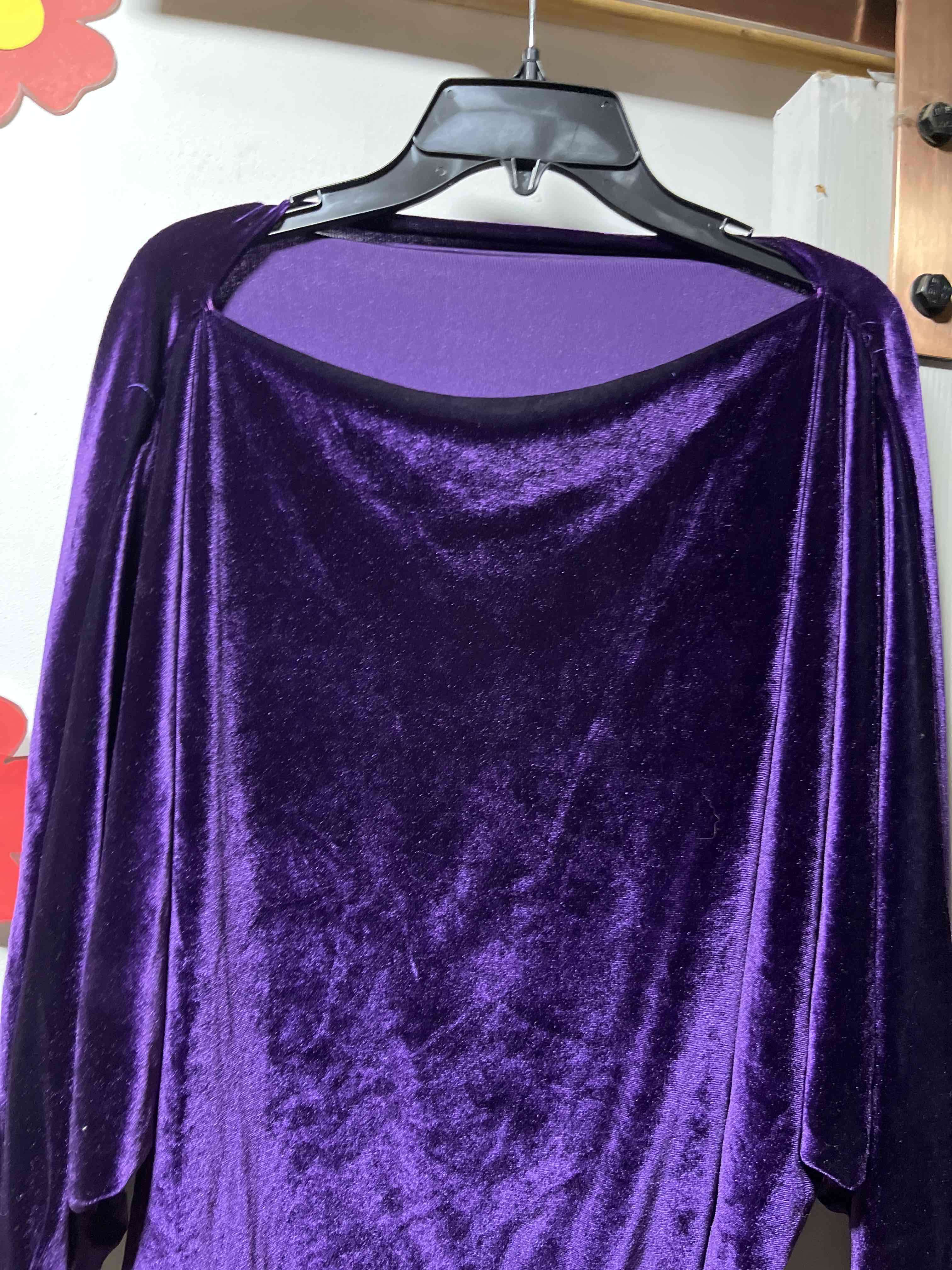 Polera de terciopelo morado - miniatura 1