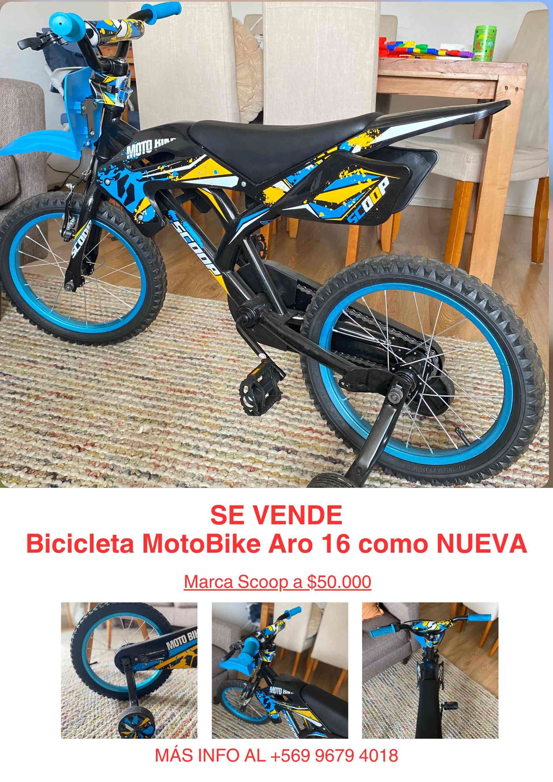 Bicicleta infantil MotoBike 16' - miniatura 1
