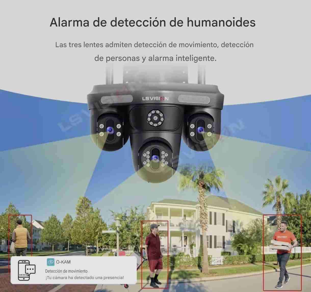 Cámara de vigilancia WiFi PTZ - miniatura 4