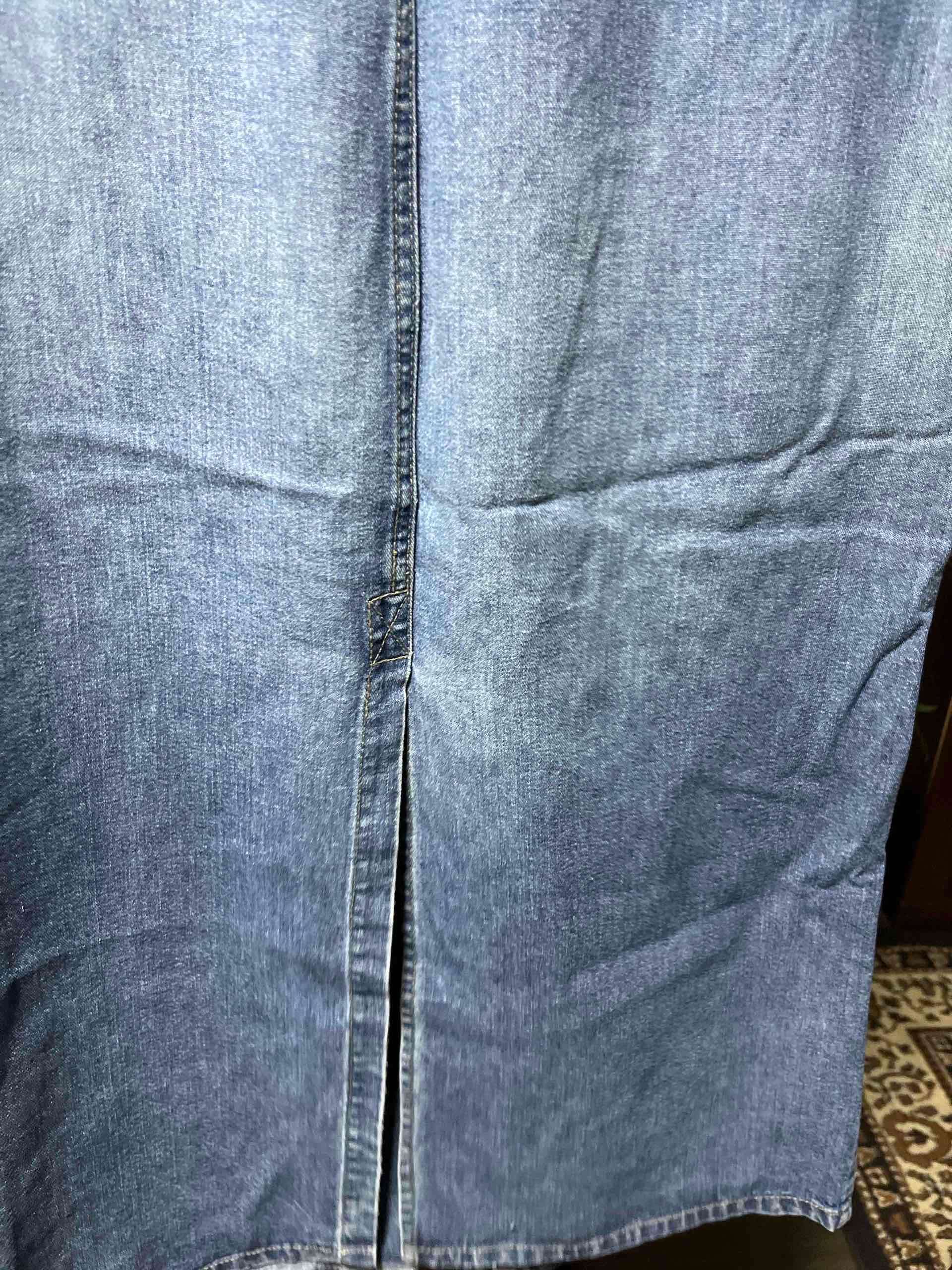 Falda larga de mezclilla azul - miniatura 4