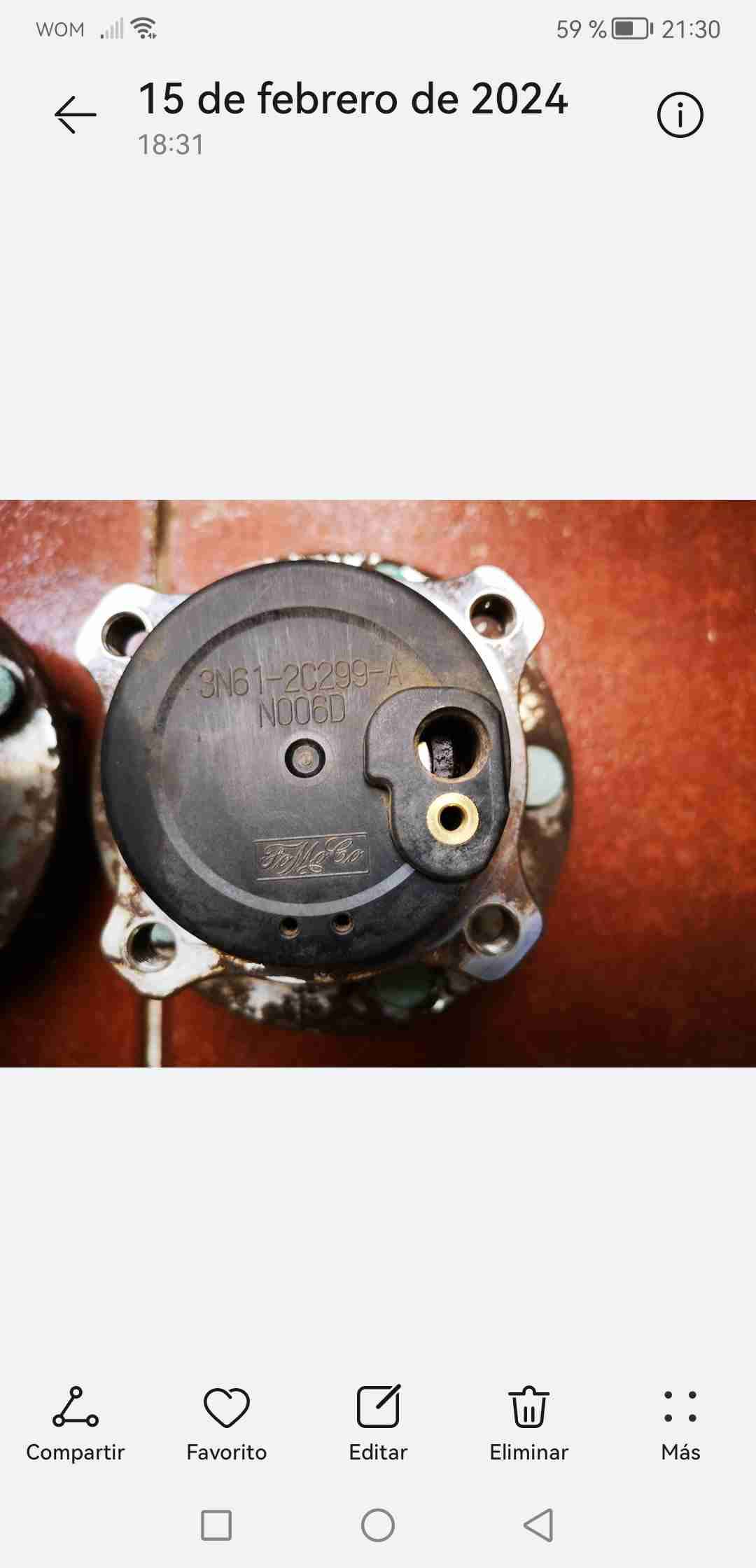 Rodamiento de masa trasera Mazda 3 usado con rulem