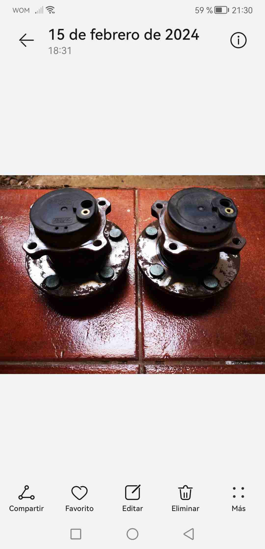 Rodamiento de masa trasera Mazda 3 usado con rulem - miniatura 2