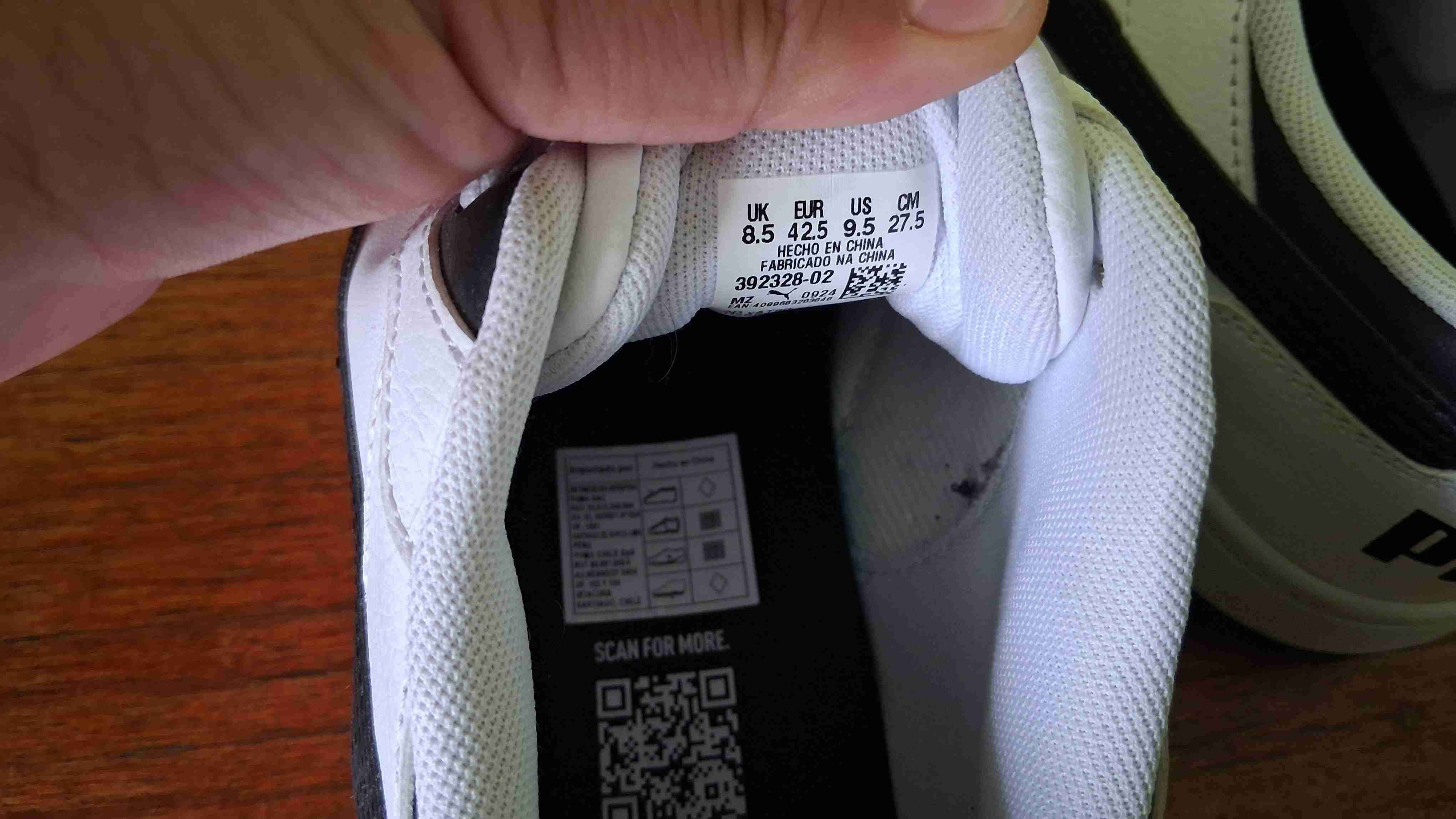 Zapatillas deportivas blancas Puma T 42.5 - miniatura 5