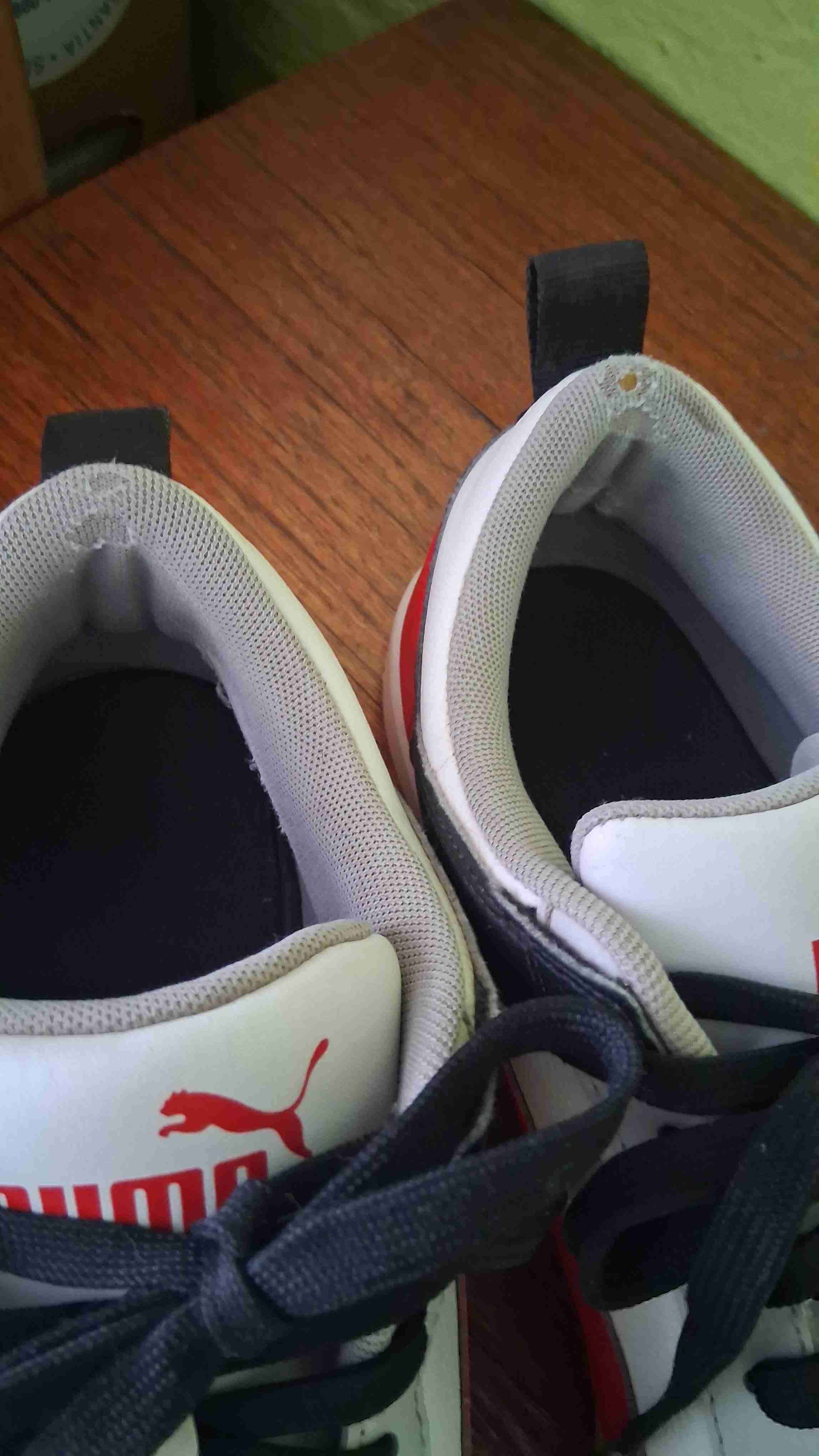 Zapatillas Puma blancas con negro y rojo Talla 43 - miniatura 6