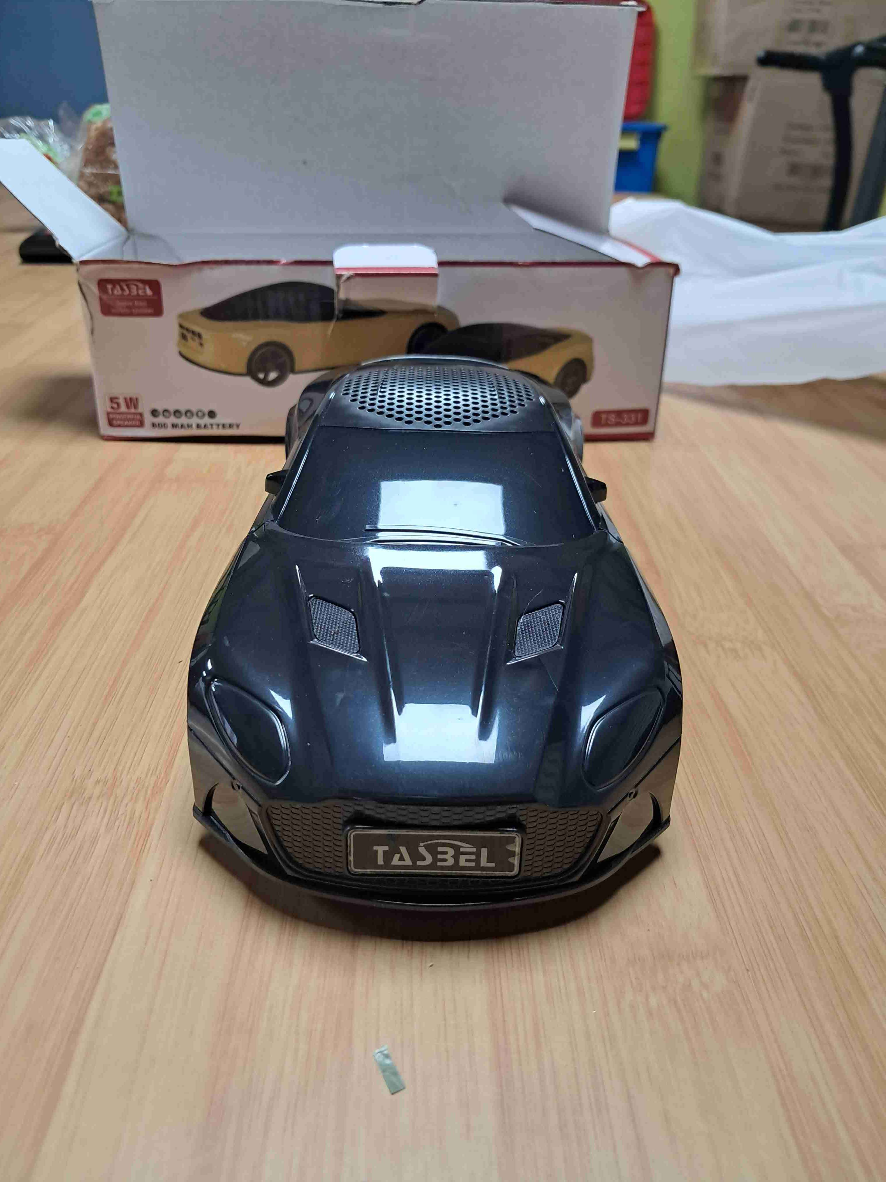 Parlante Bluetooth auto deportivo negro - miniatura 1