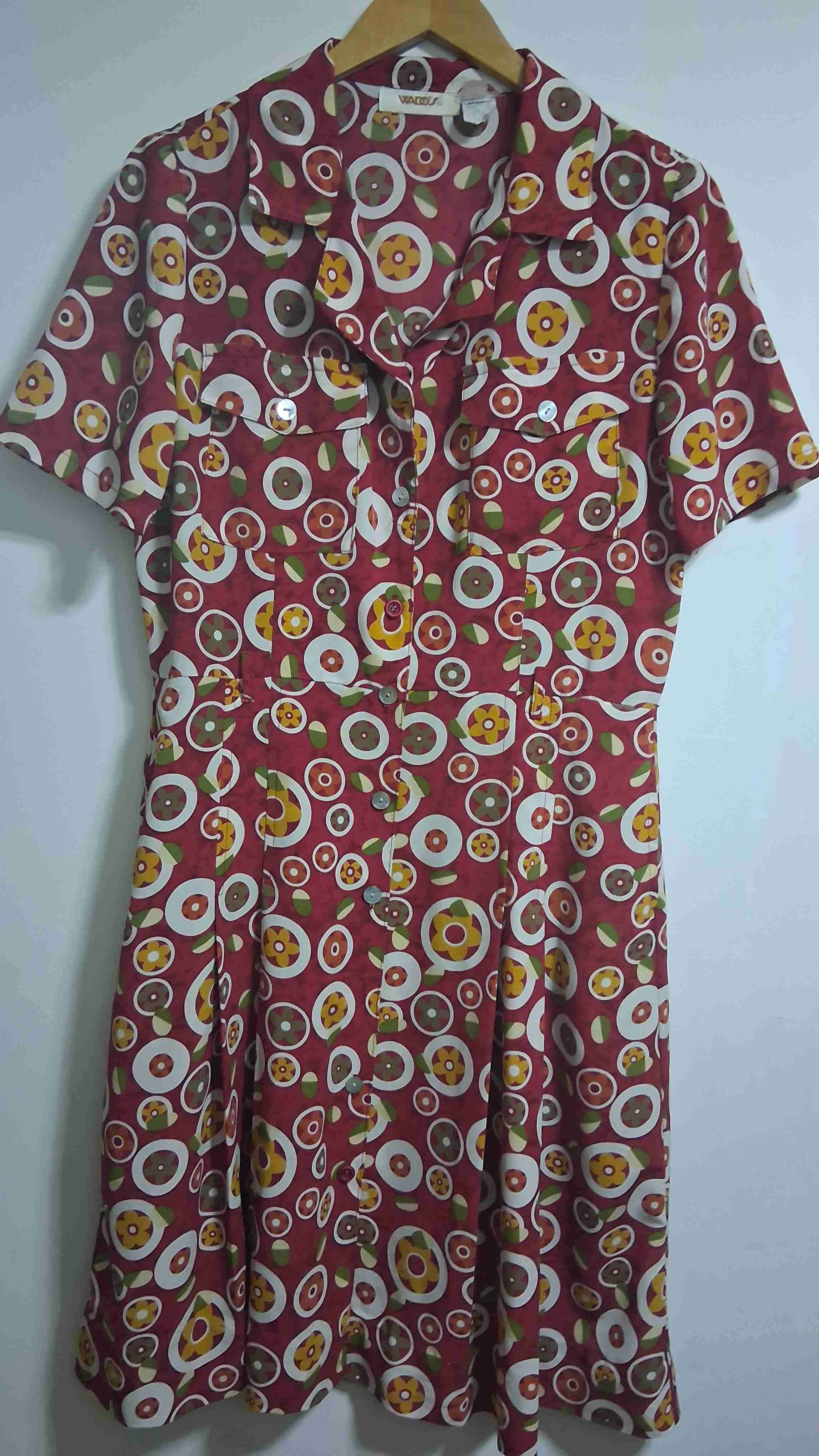 Vestido vintage estampado floral Talla M - miniatura 1