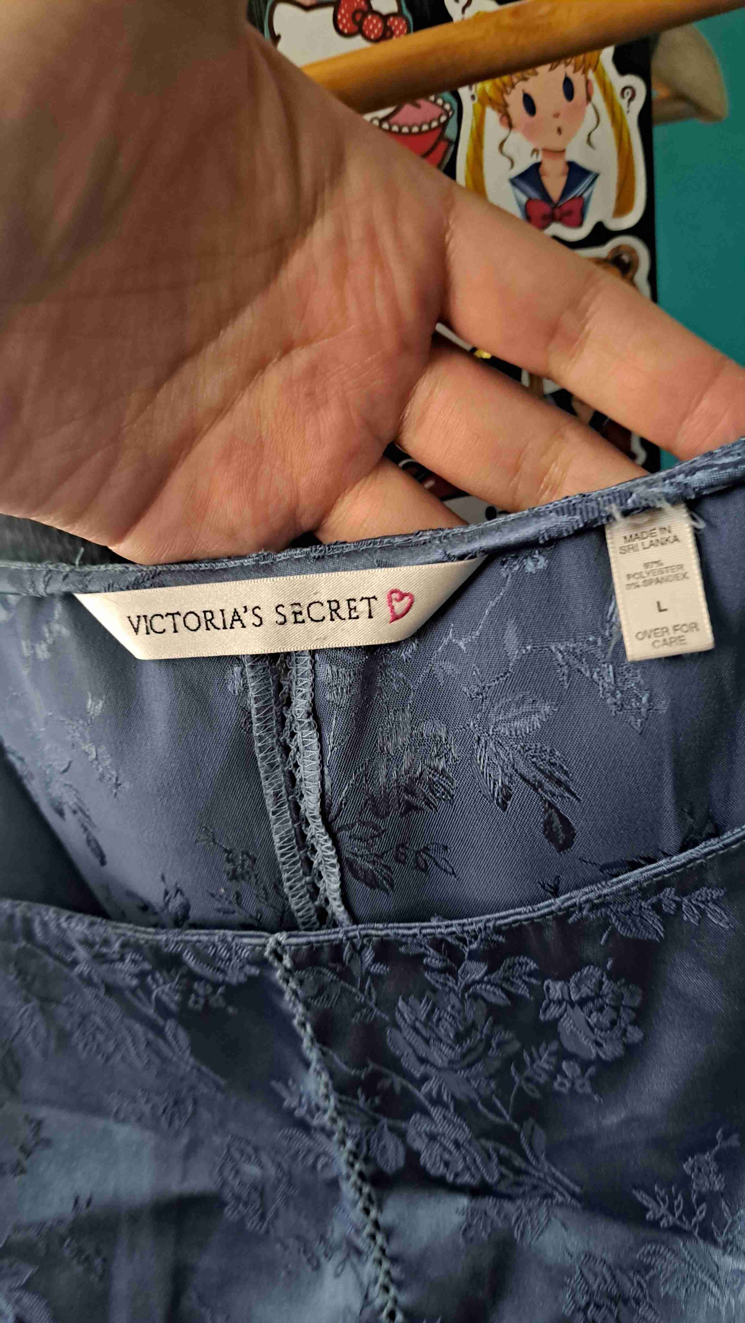 Top azul floral de tirantes - miniatura 2