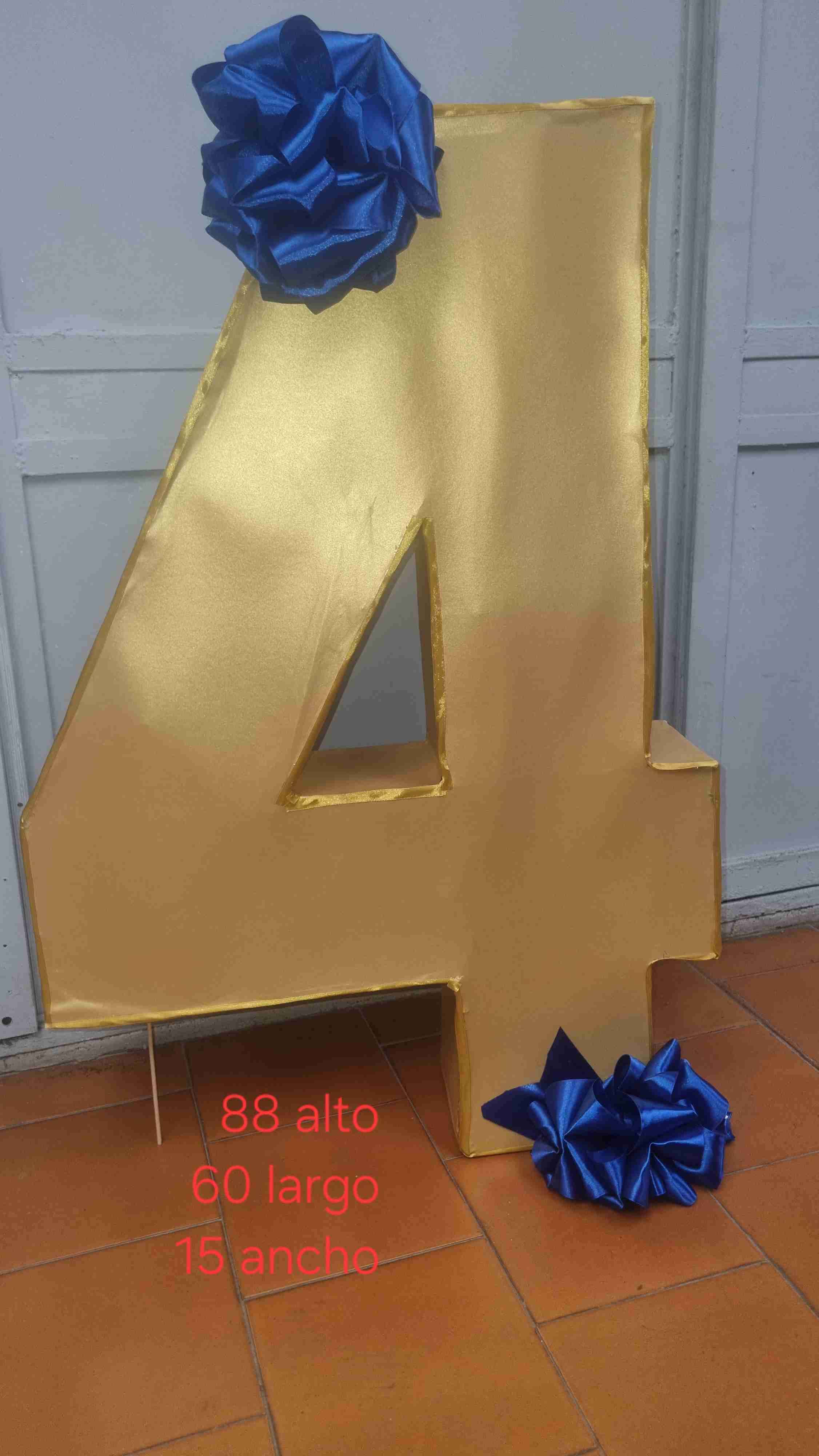 Número gigante en rosa para fiestas - miniatura 3