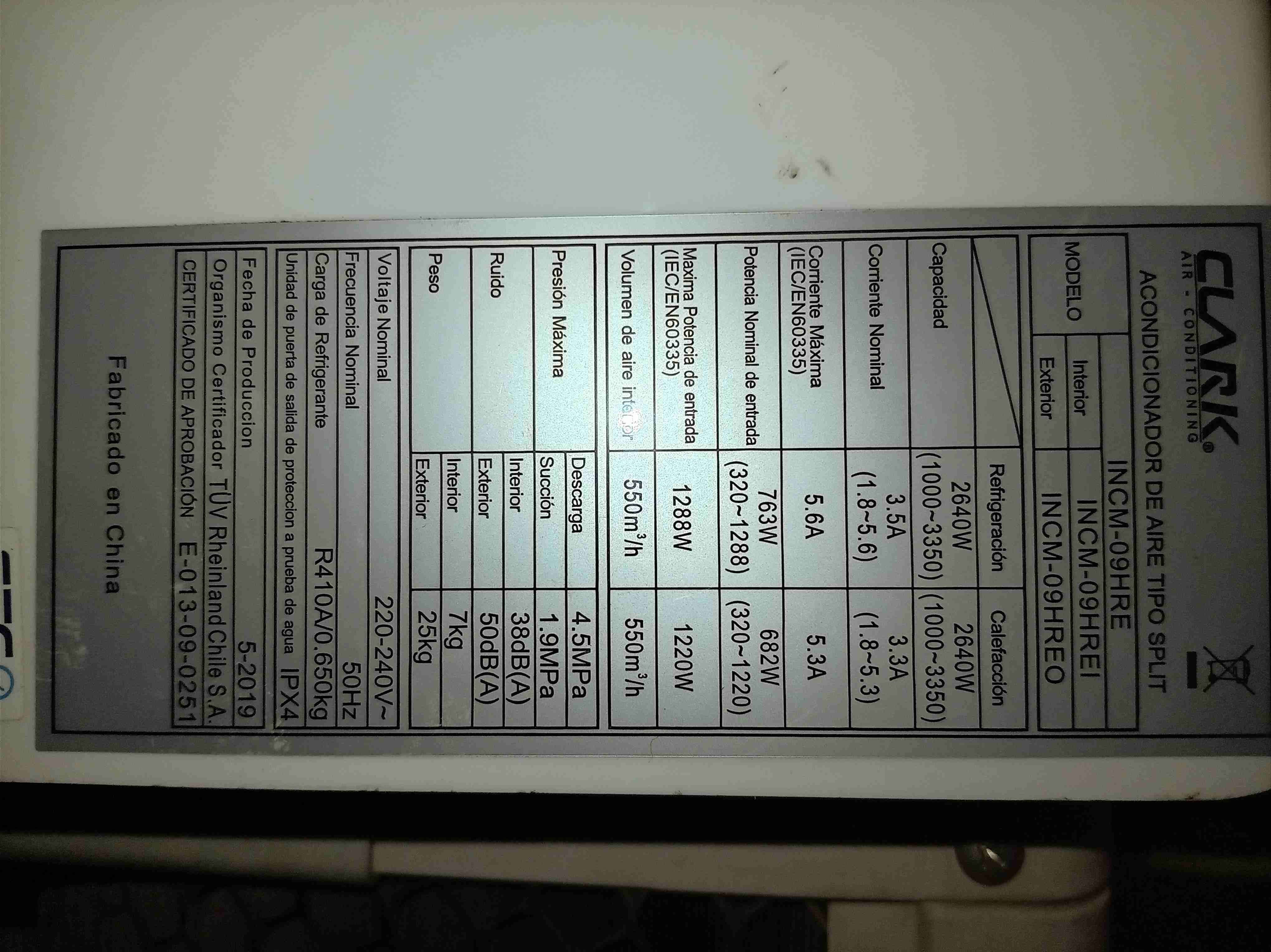 Aire acondicionado CLARK split - miniatura 3