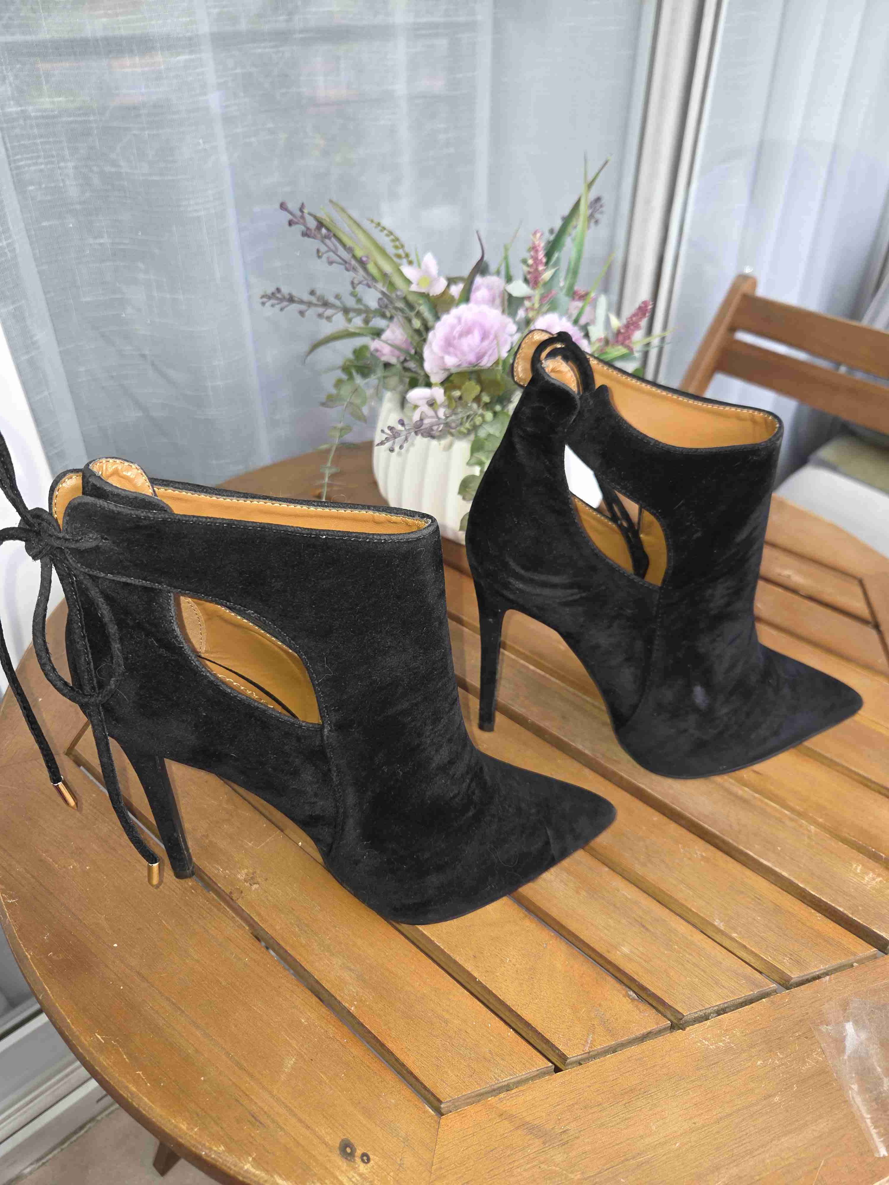 Botines negros de gamuza - miniatura 2