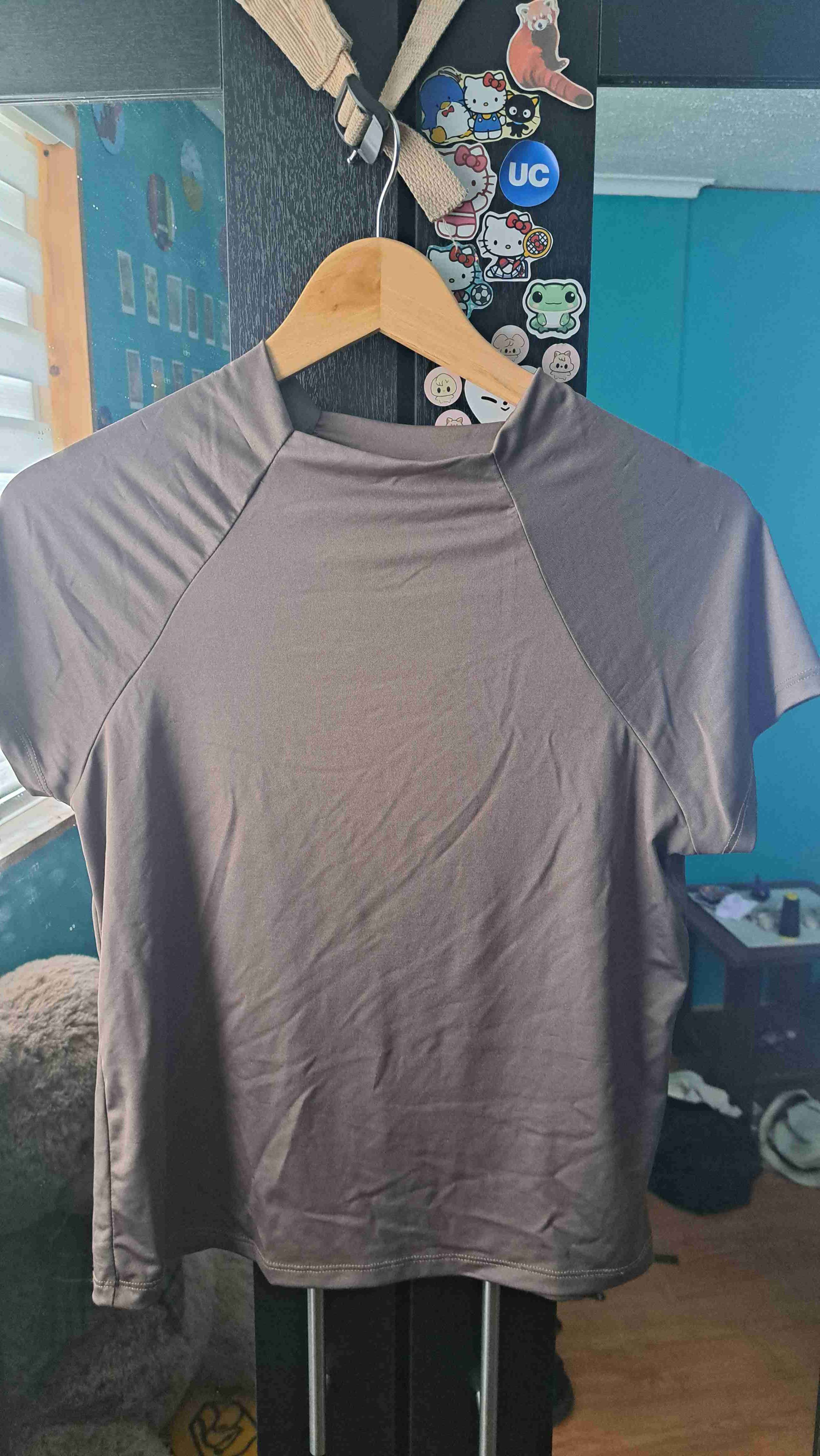 Polera café casual - miniatura 1