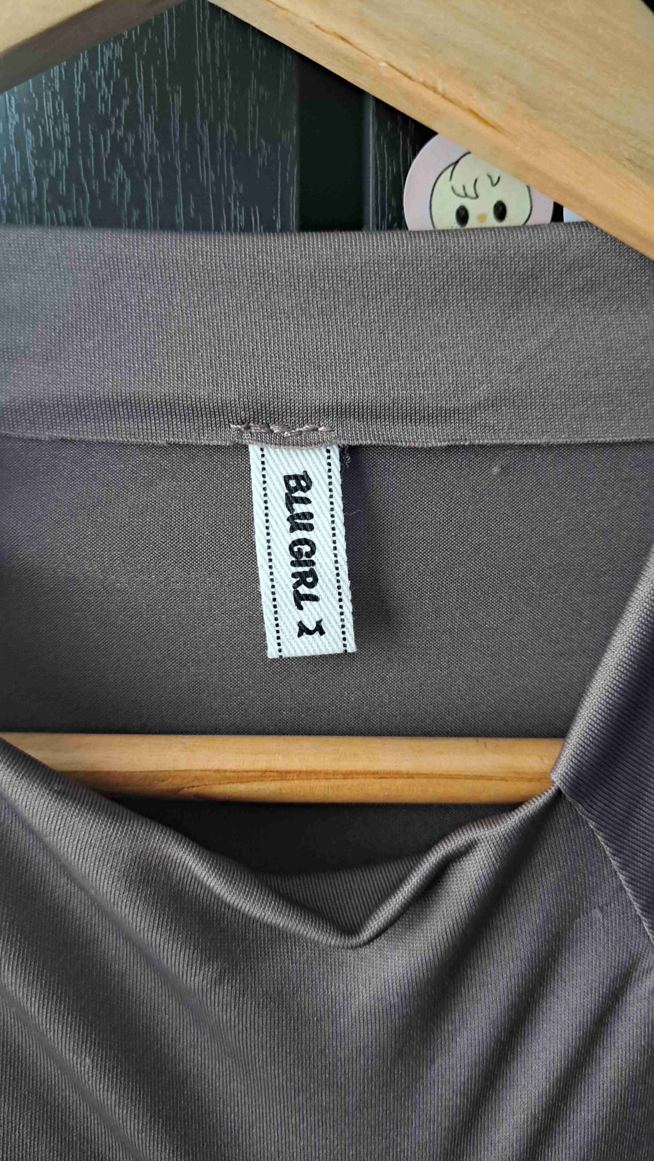 Polera café casual - miniatura 2