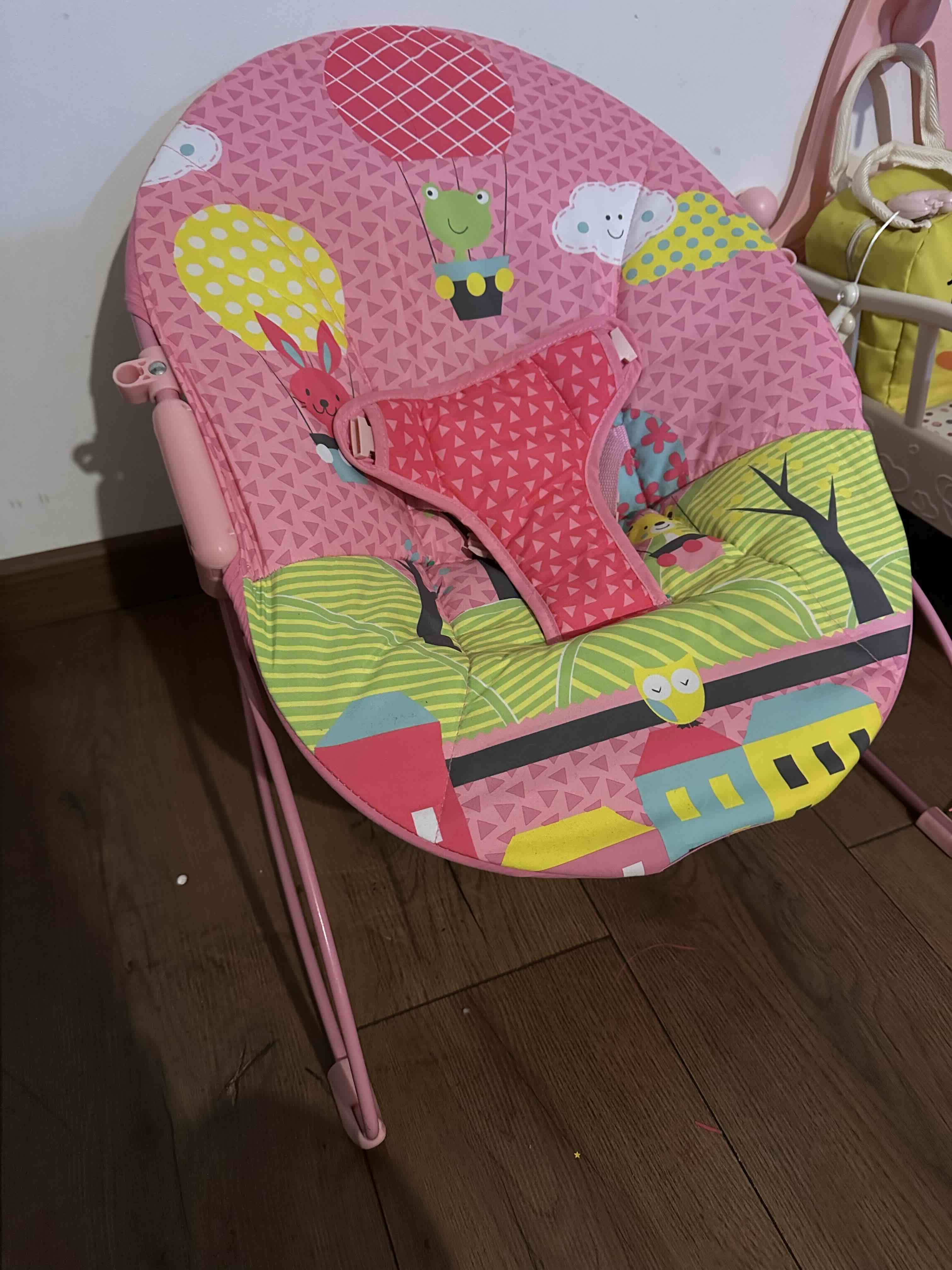 Silla mecedora infantil rosada - miniatura 1