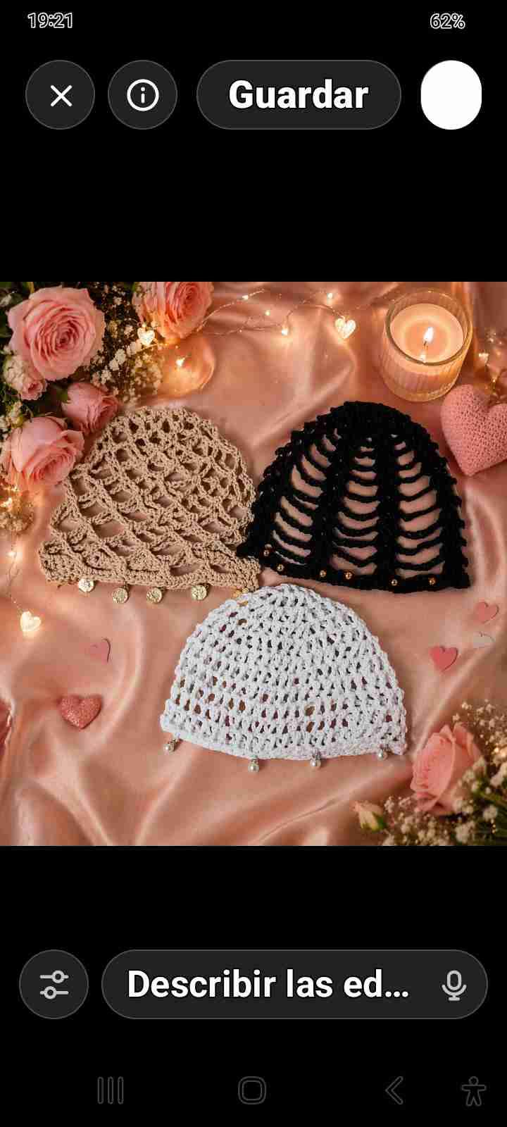Gorros tejidos crochet decorativos