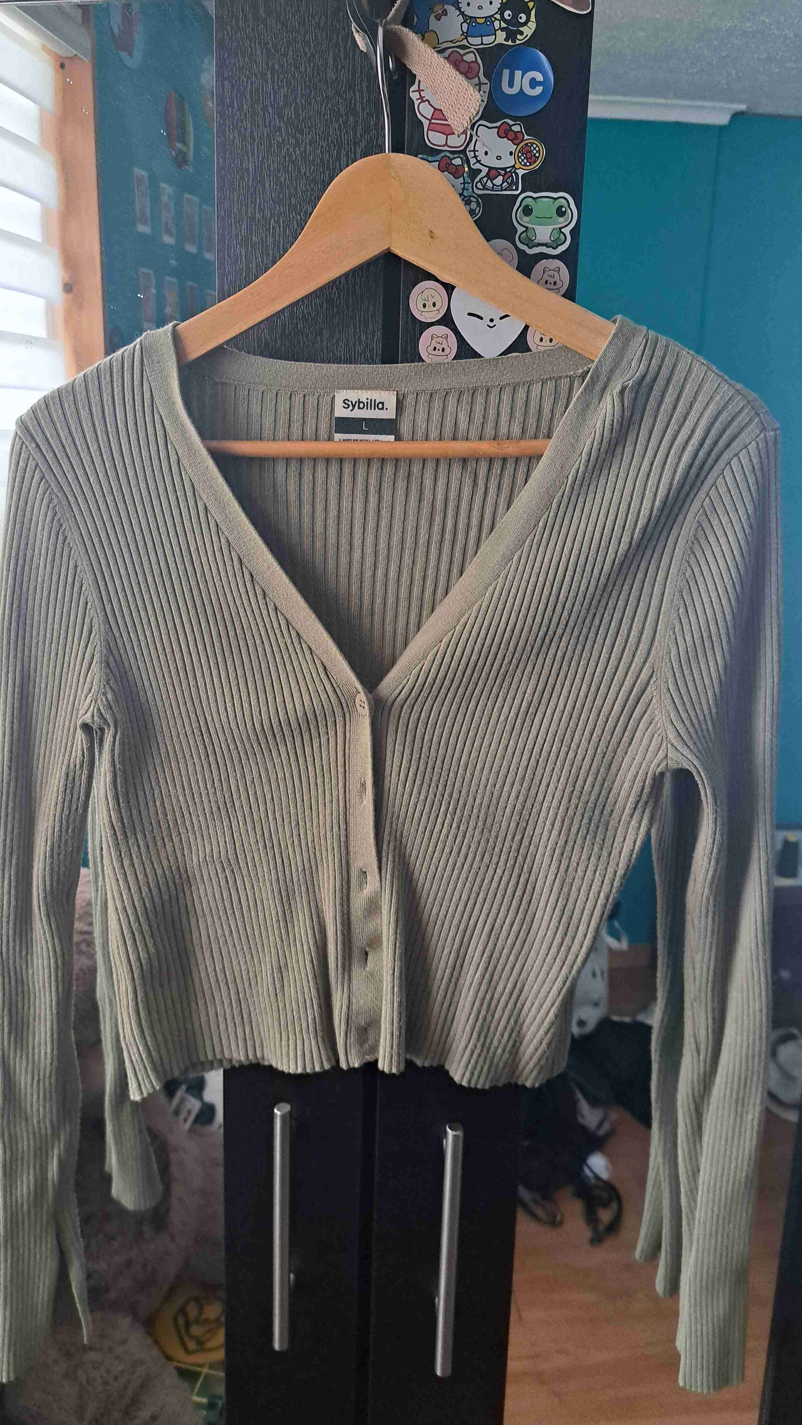 Cardigan verde oliva Sybilla - miniatura 1