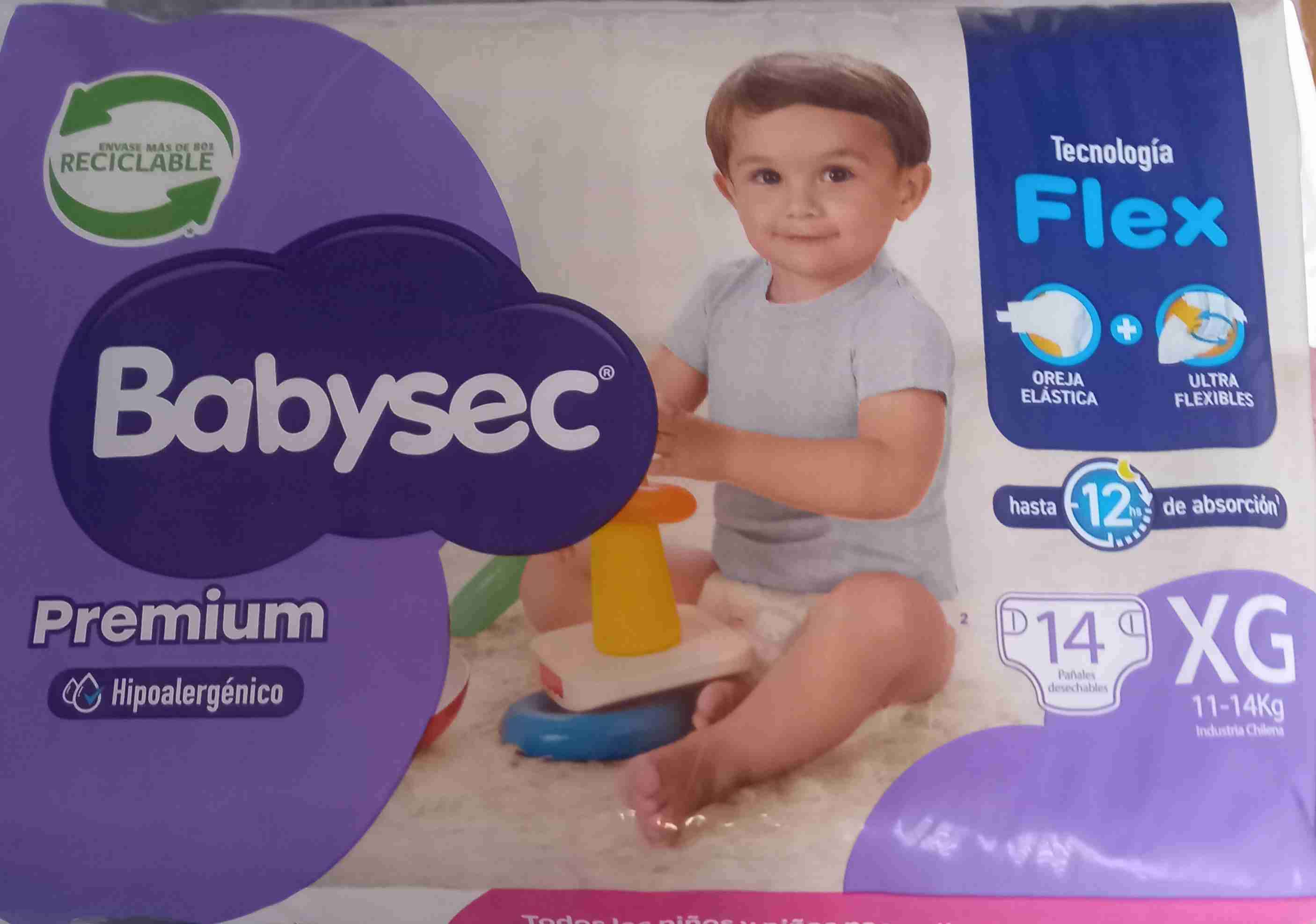 Pañales Babysec Premium XG