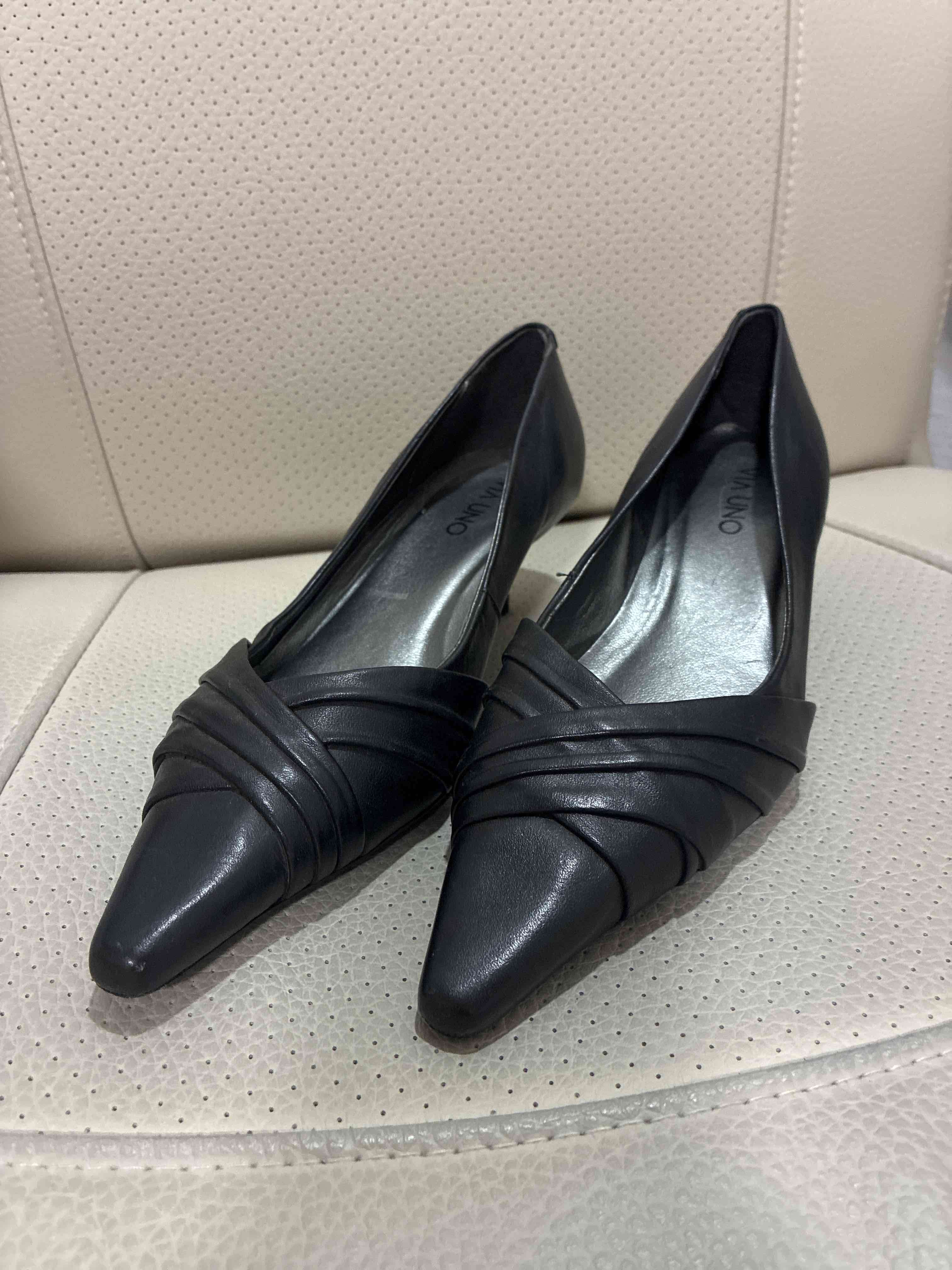 Zapatos planos negros elegantes - miniatura 1