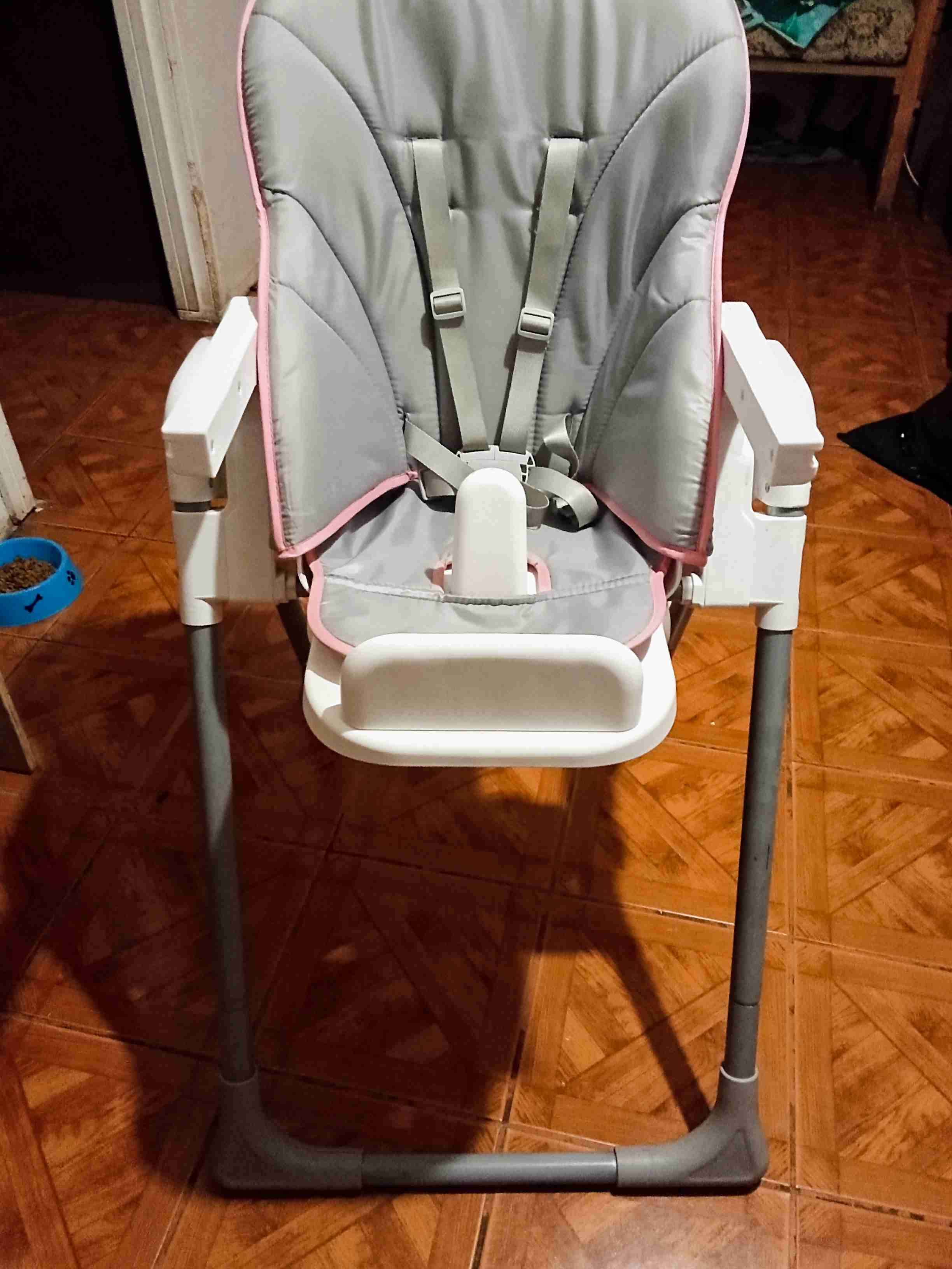 Silla de comer para bebé gris - miniatura 1