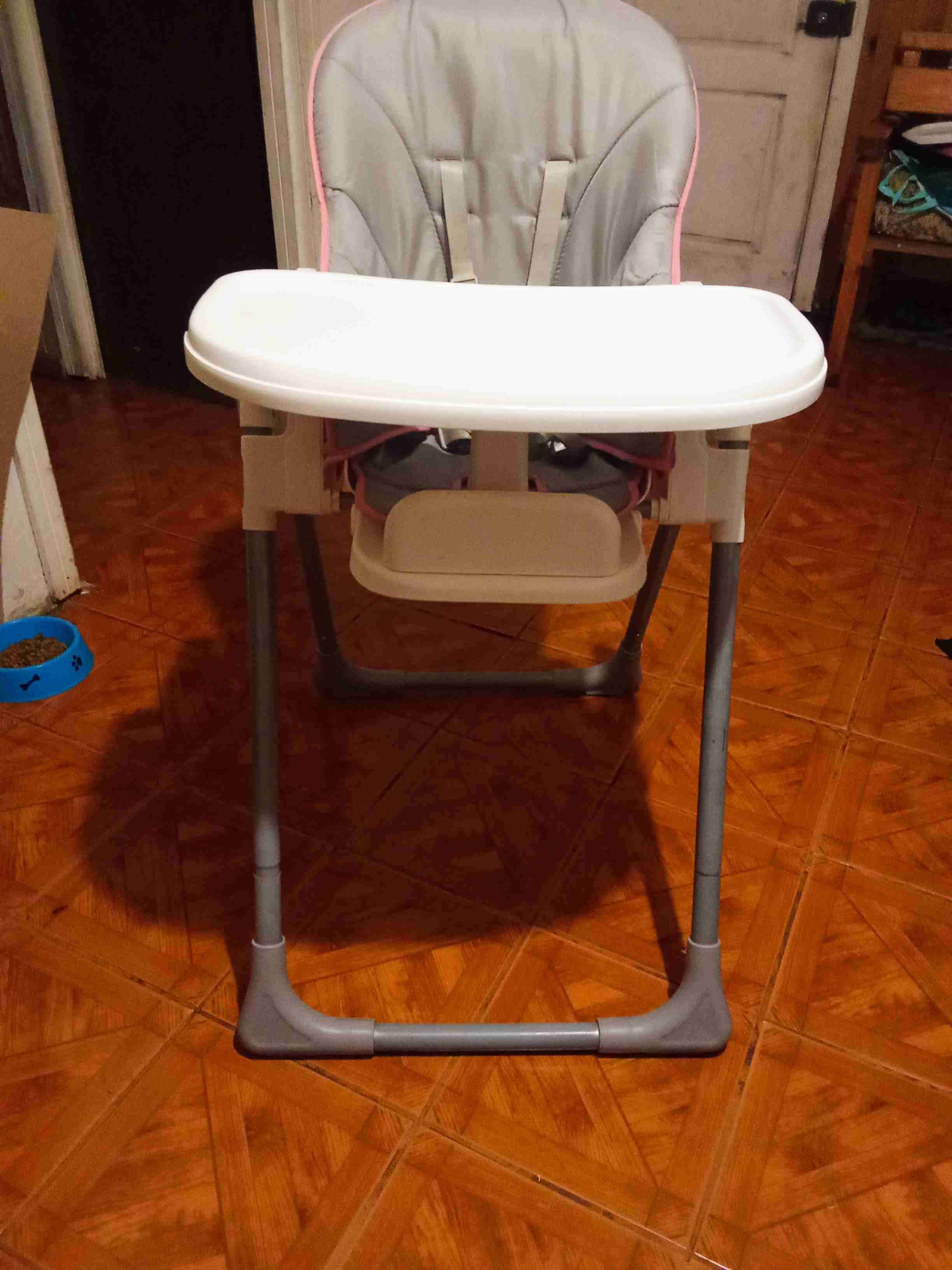Silla de comer para bebé gris - miniatura 2