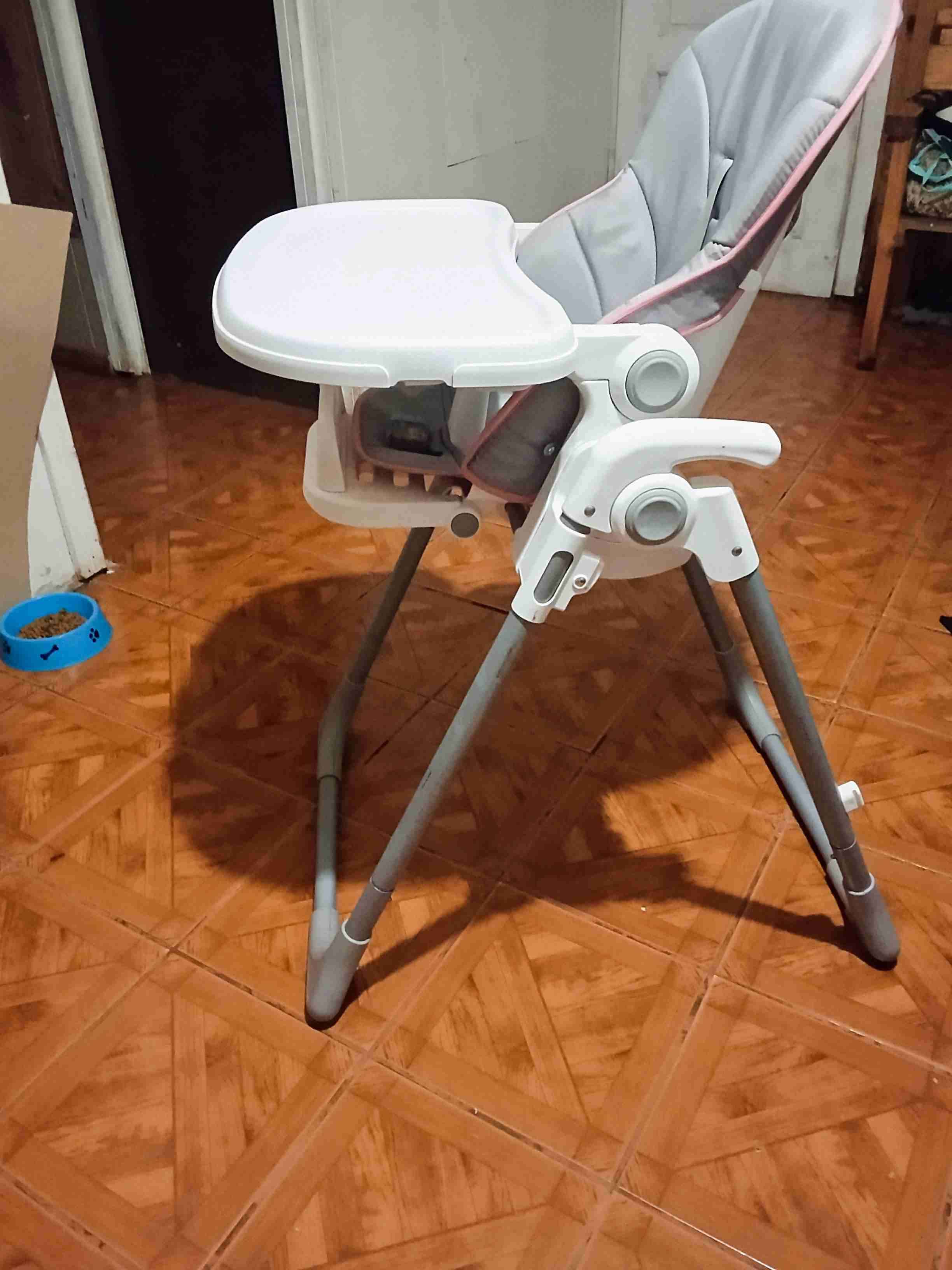 Silla de comer para bebé gris - miniatura 3
