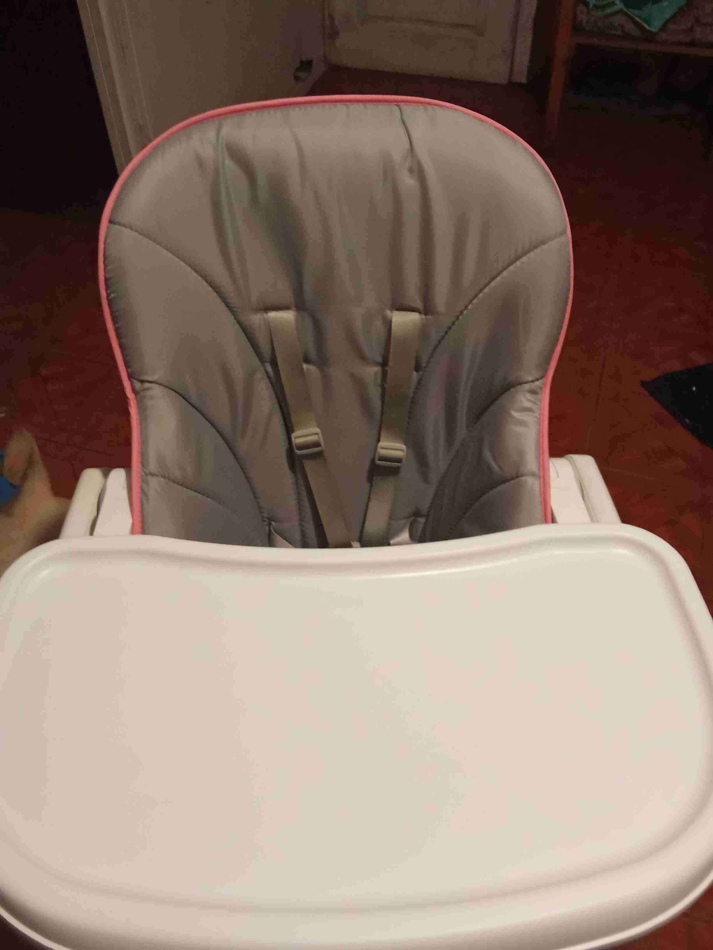 Silla de comer para bebé gris - miniatura 4