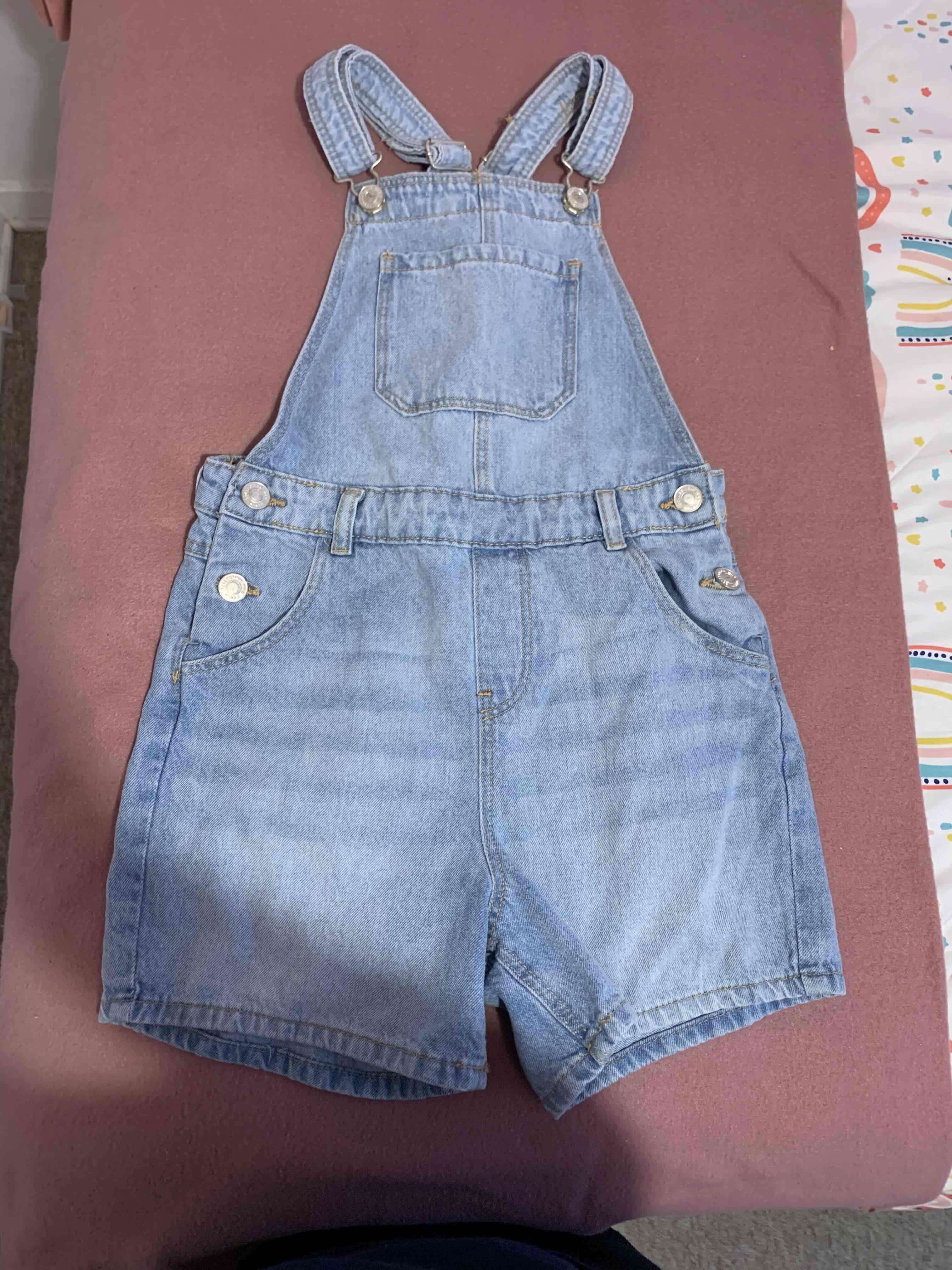 Jardinera de mezclilla infantil - miniatura 1