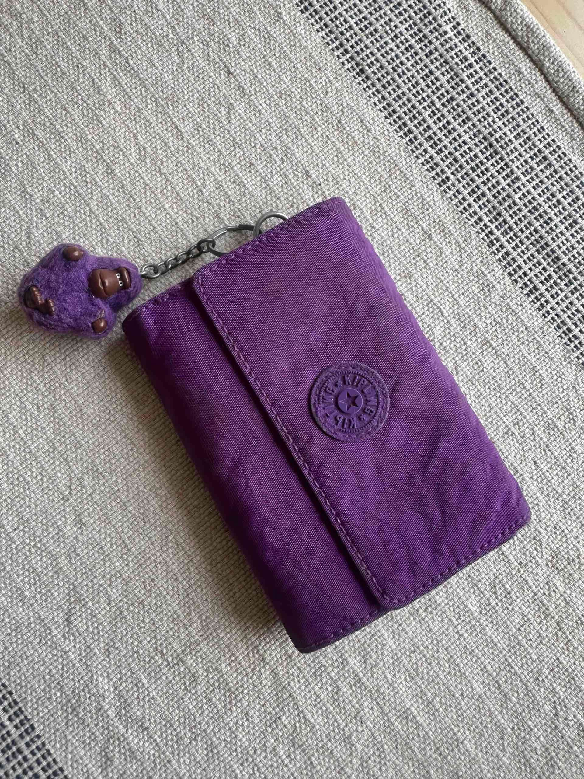Billetera Kipling morada con llavero - miniatura 1