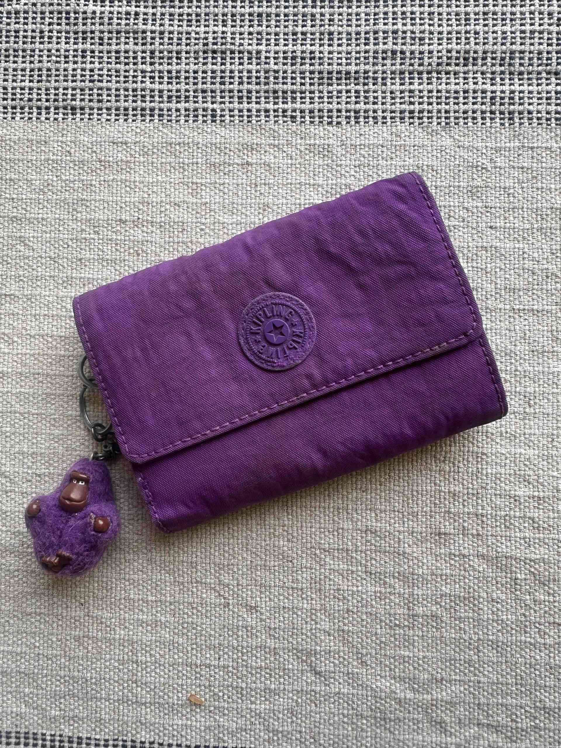 Billetera Kipling morada con llavero - miniatura 2