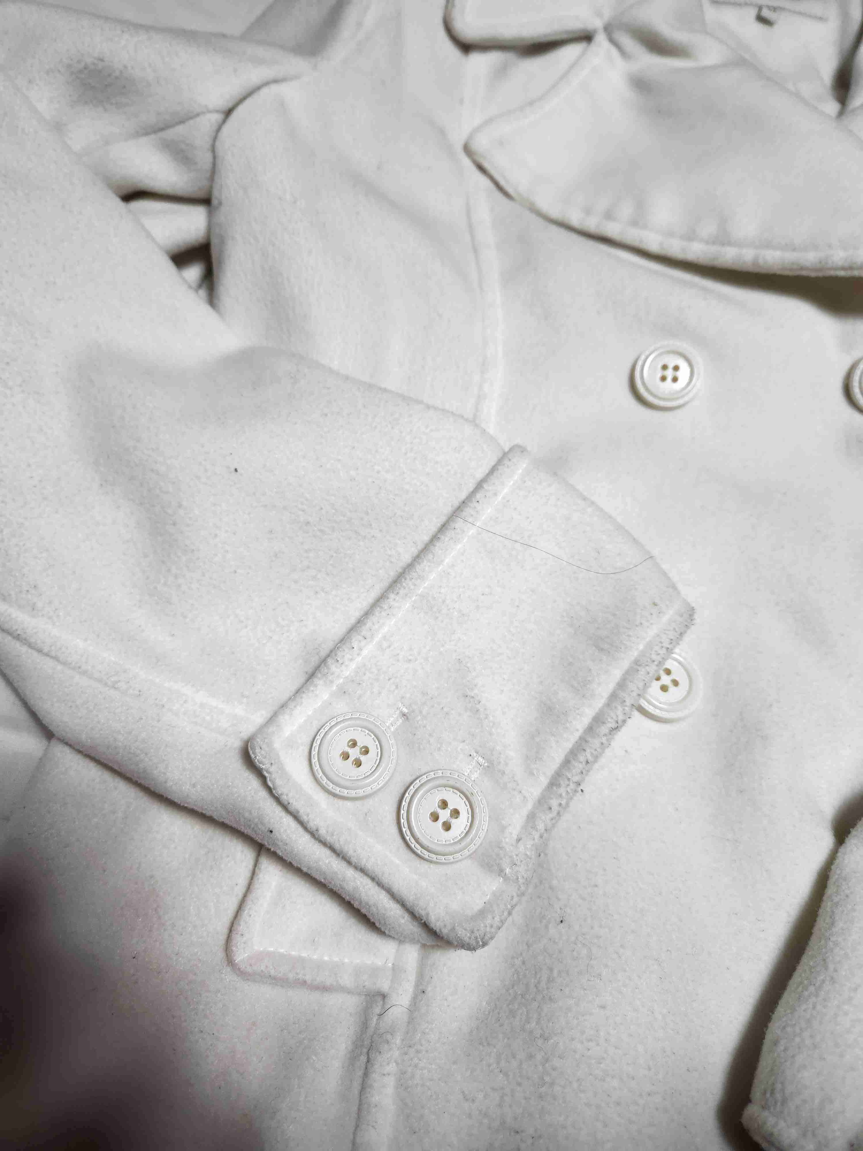 Abrigo blanco mujer botones talla 44 - miniatura 3