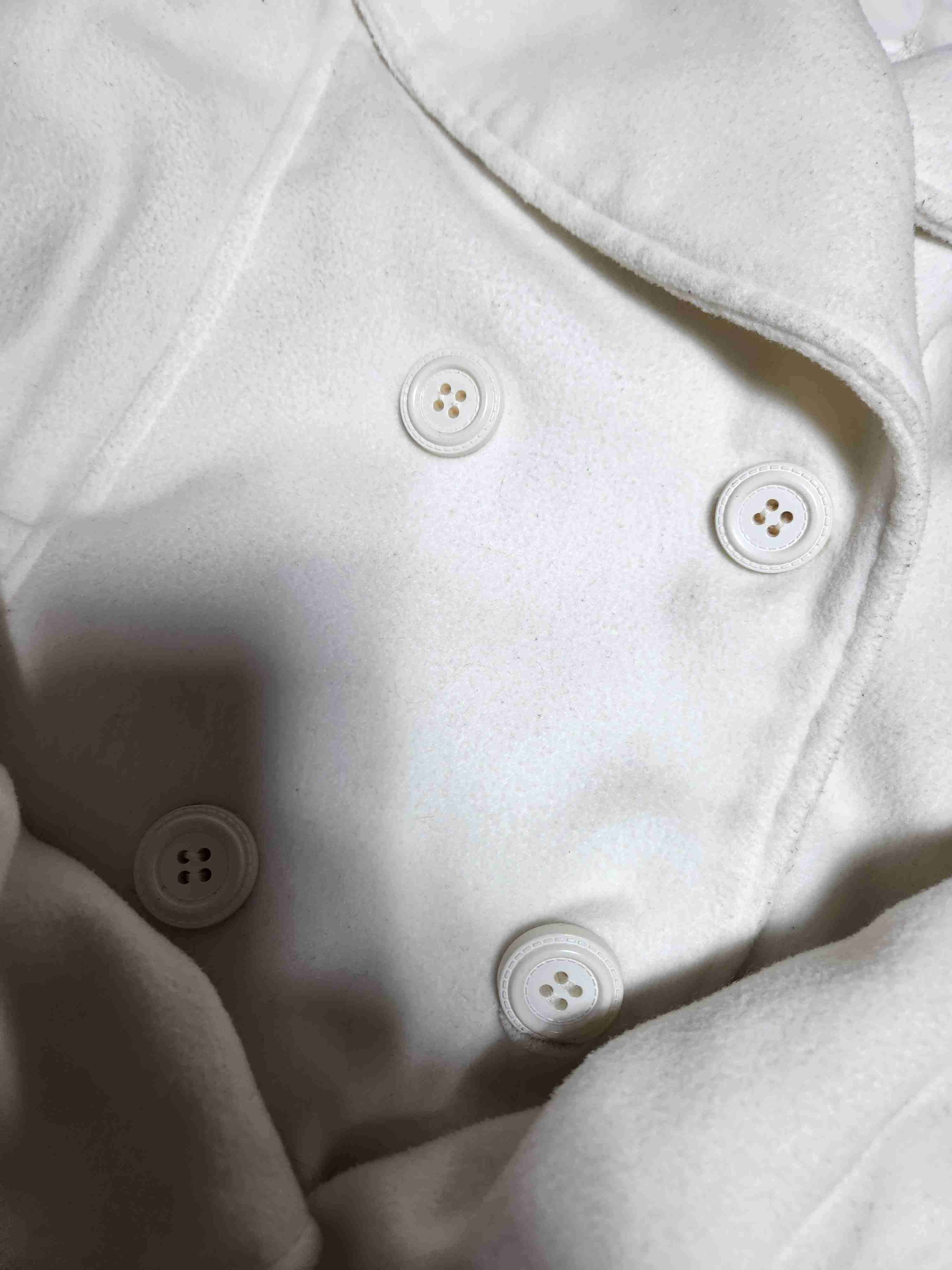 Abrigo blanco mujer botones talla 44 - miniatura 5