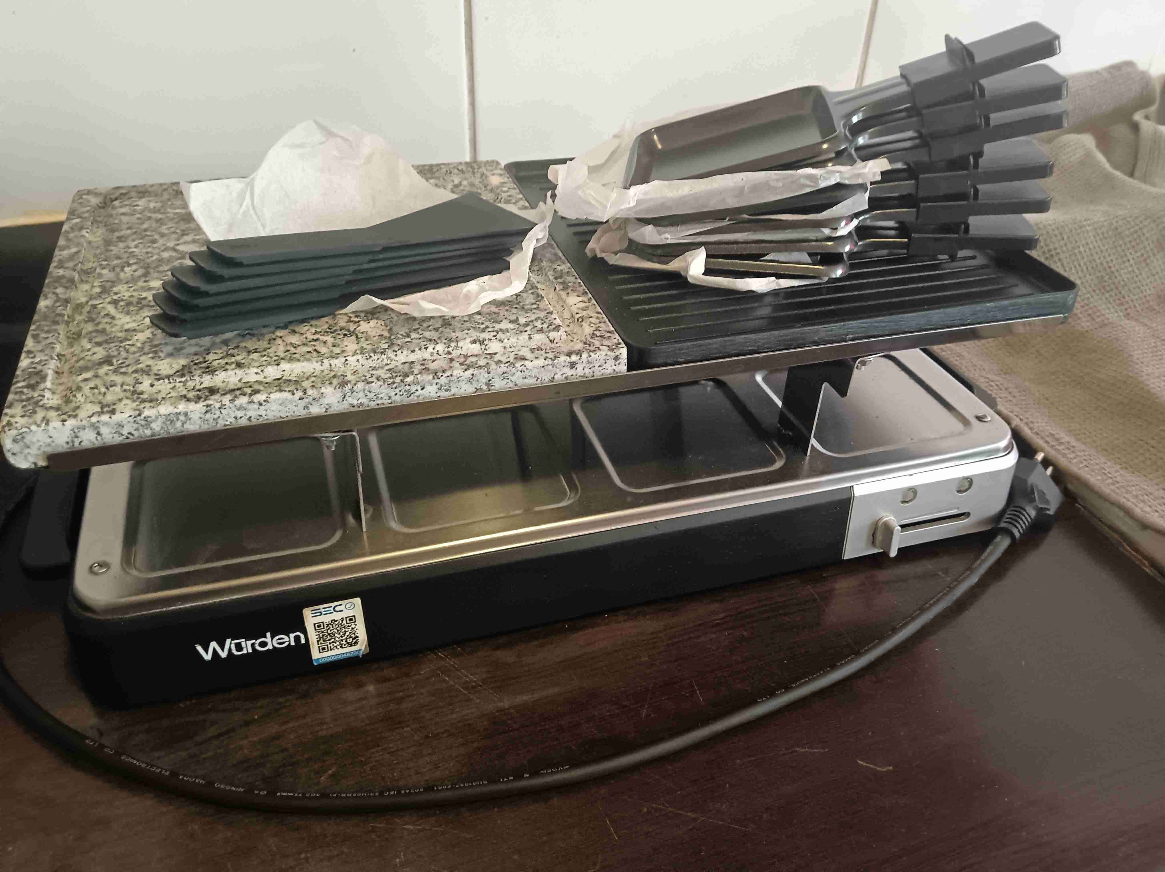 Parrilla raclette Würden con piedra - miniatura 1