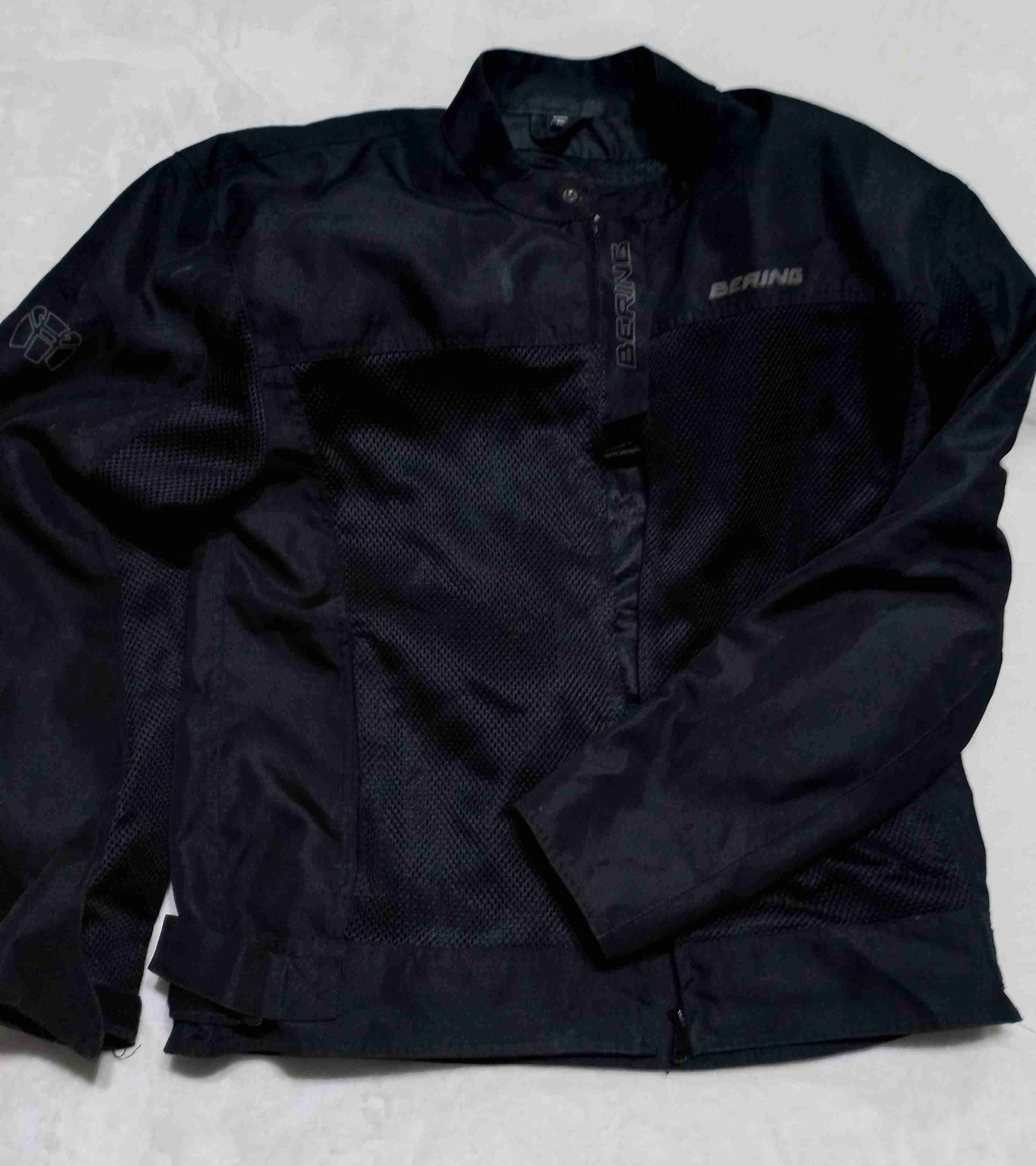 Chaqueta motociclista negra Bering - miniatura 1