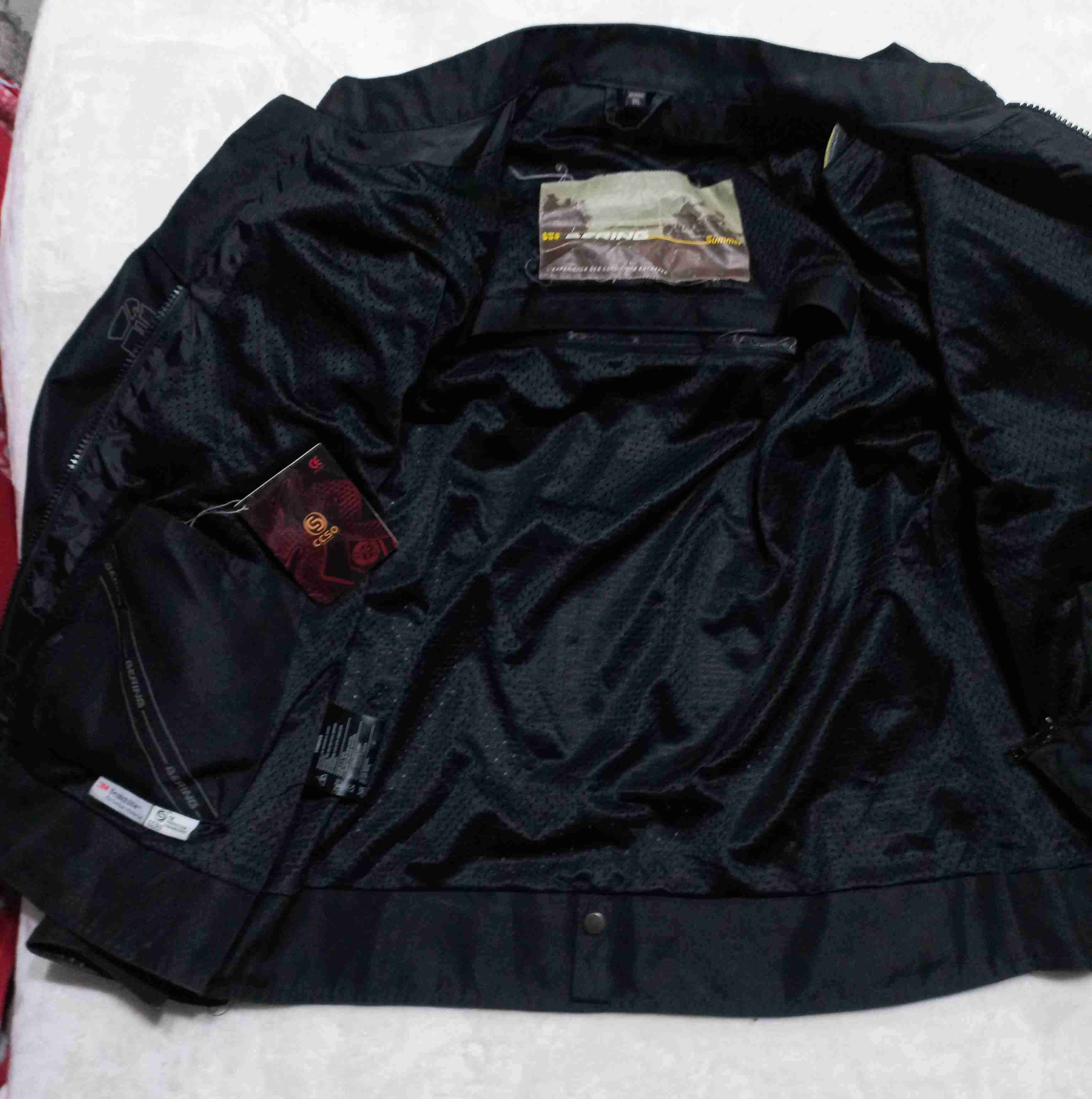 Chaqueta motociclista negra Bering - miniatura 3