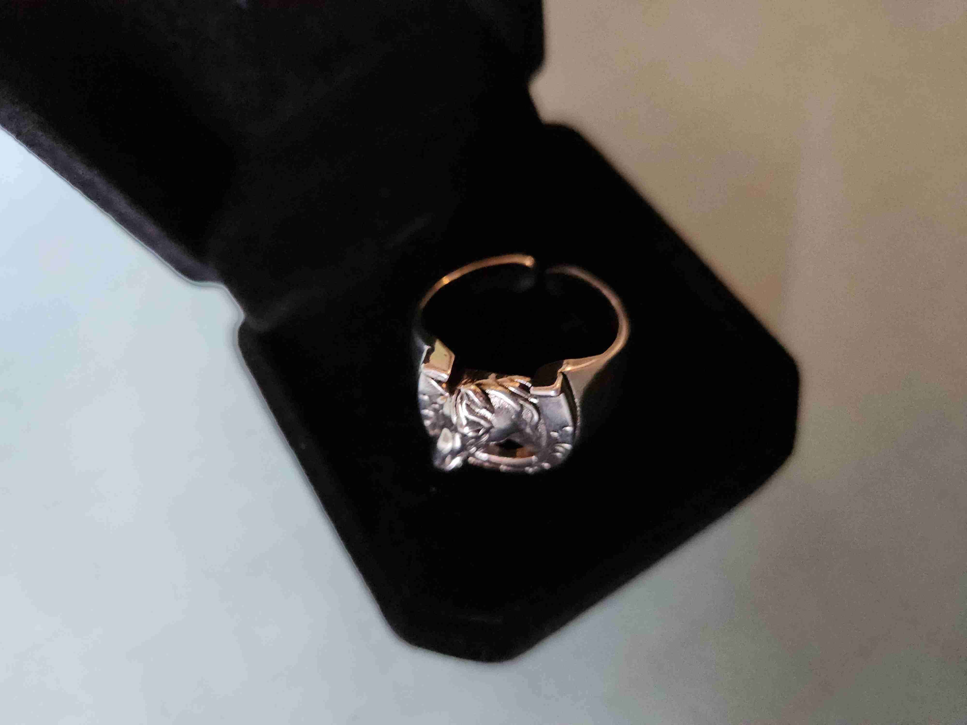 Anillo de plata s925 con diseño de caballo - miniatura 2
