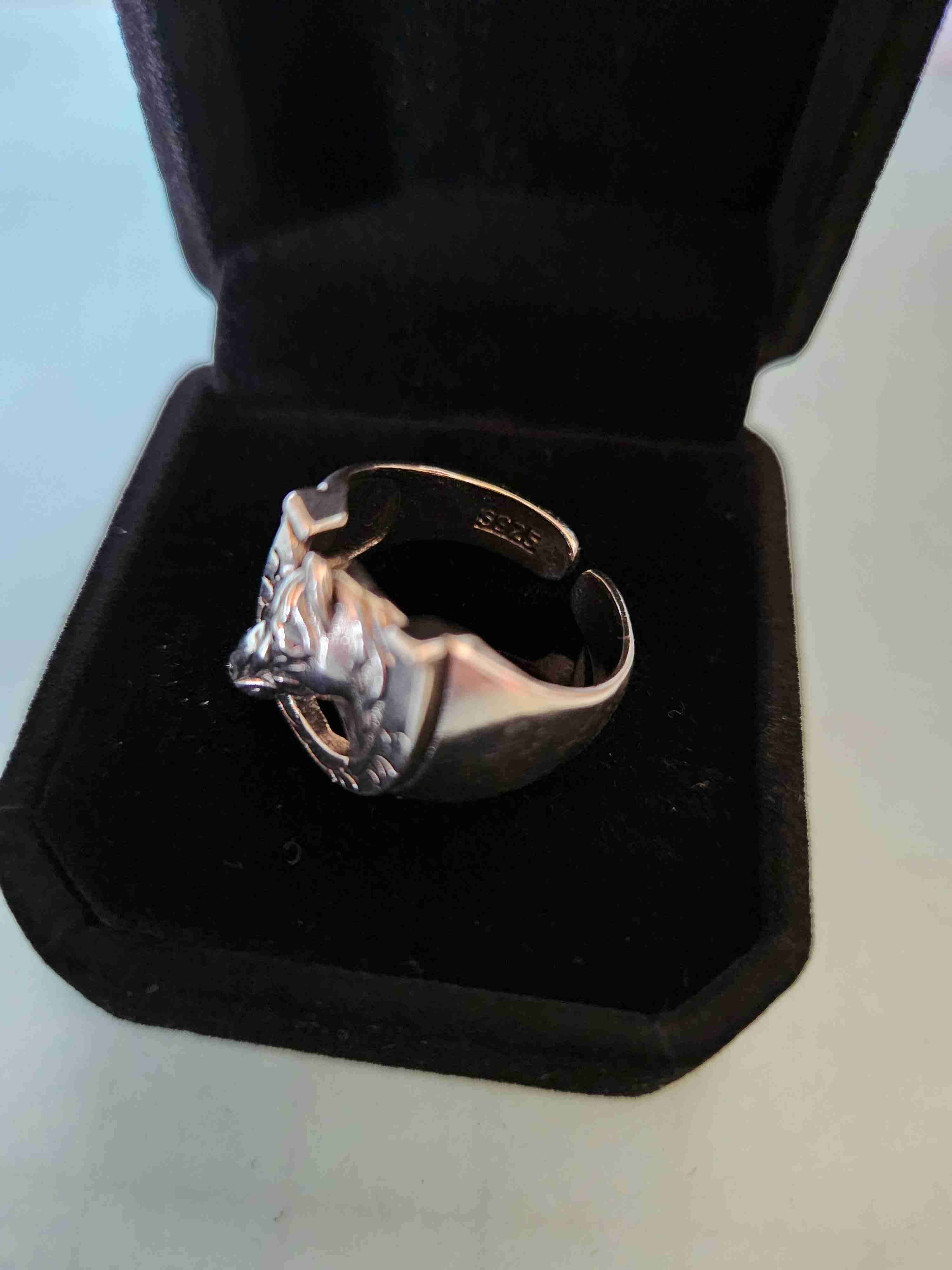 Anillo de plata s925 con diseño de caballo - miniatura 4