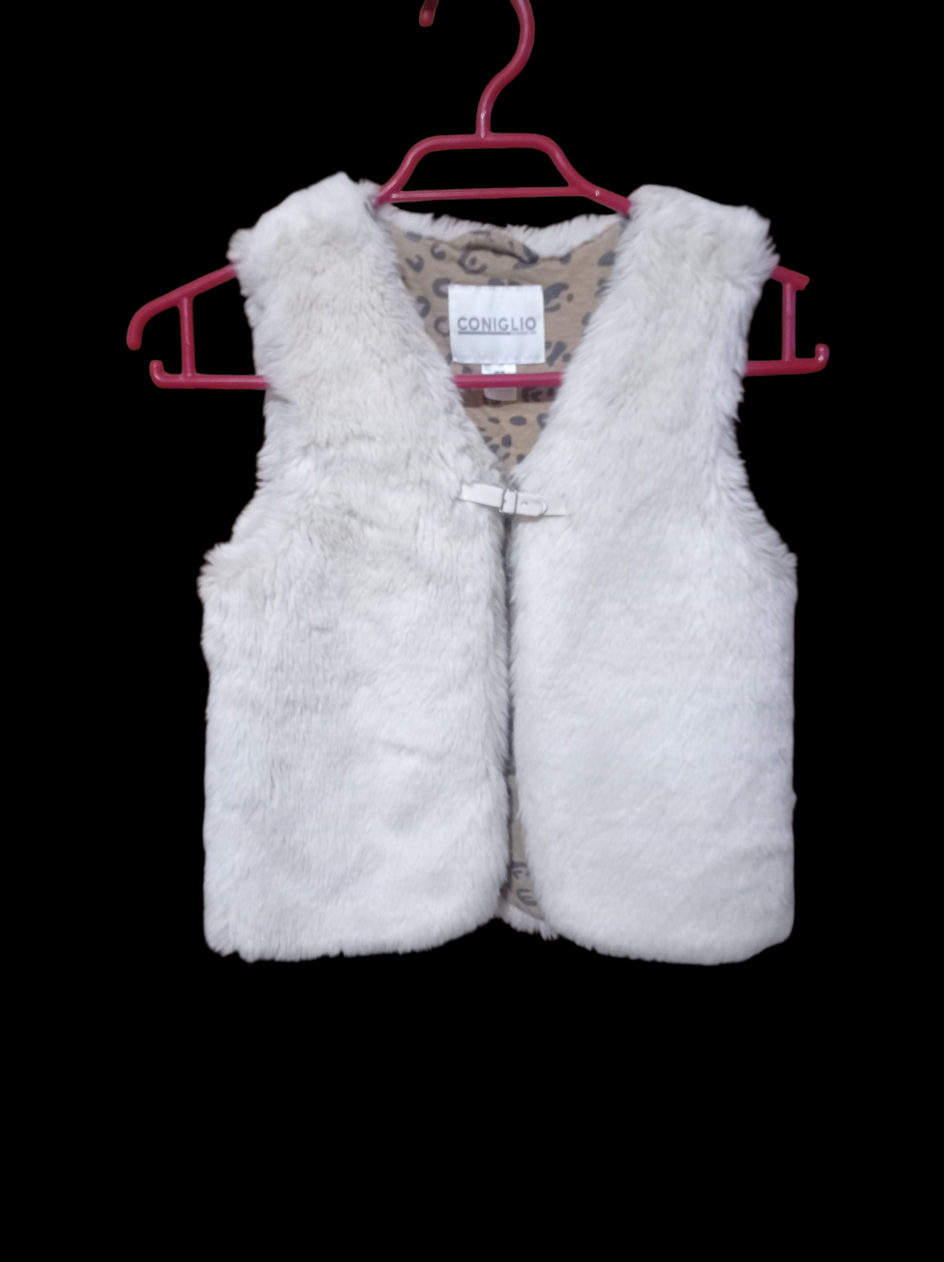 Chaqueta beige de piel sintética - miniatura 1