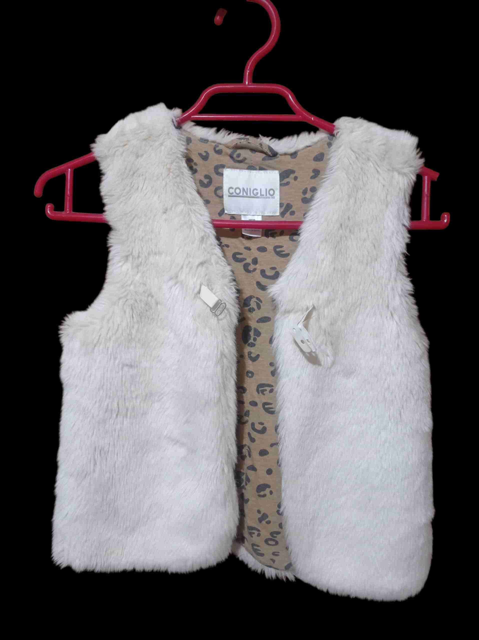 Chaqueta beige de piel sintética - miniatura 2