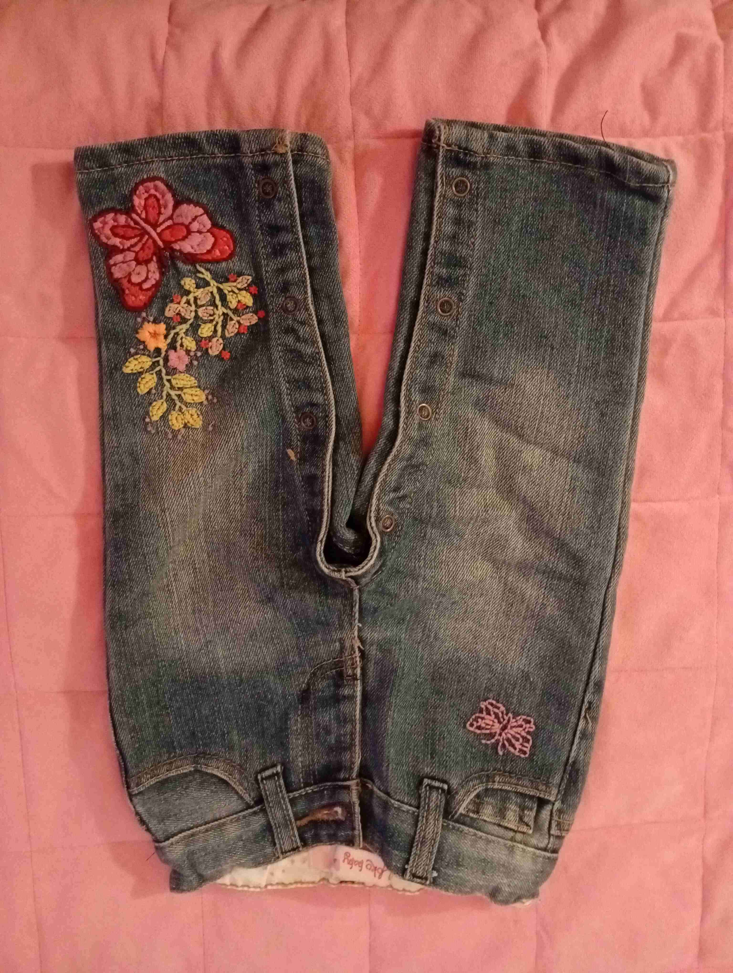 Shorts de mezclilla bordados - miniatura 2