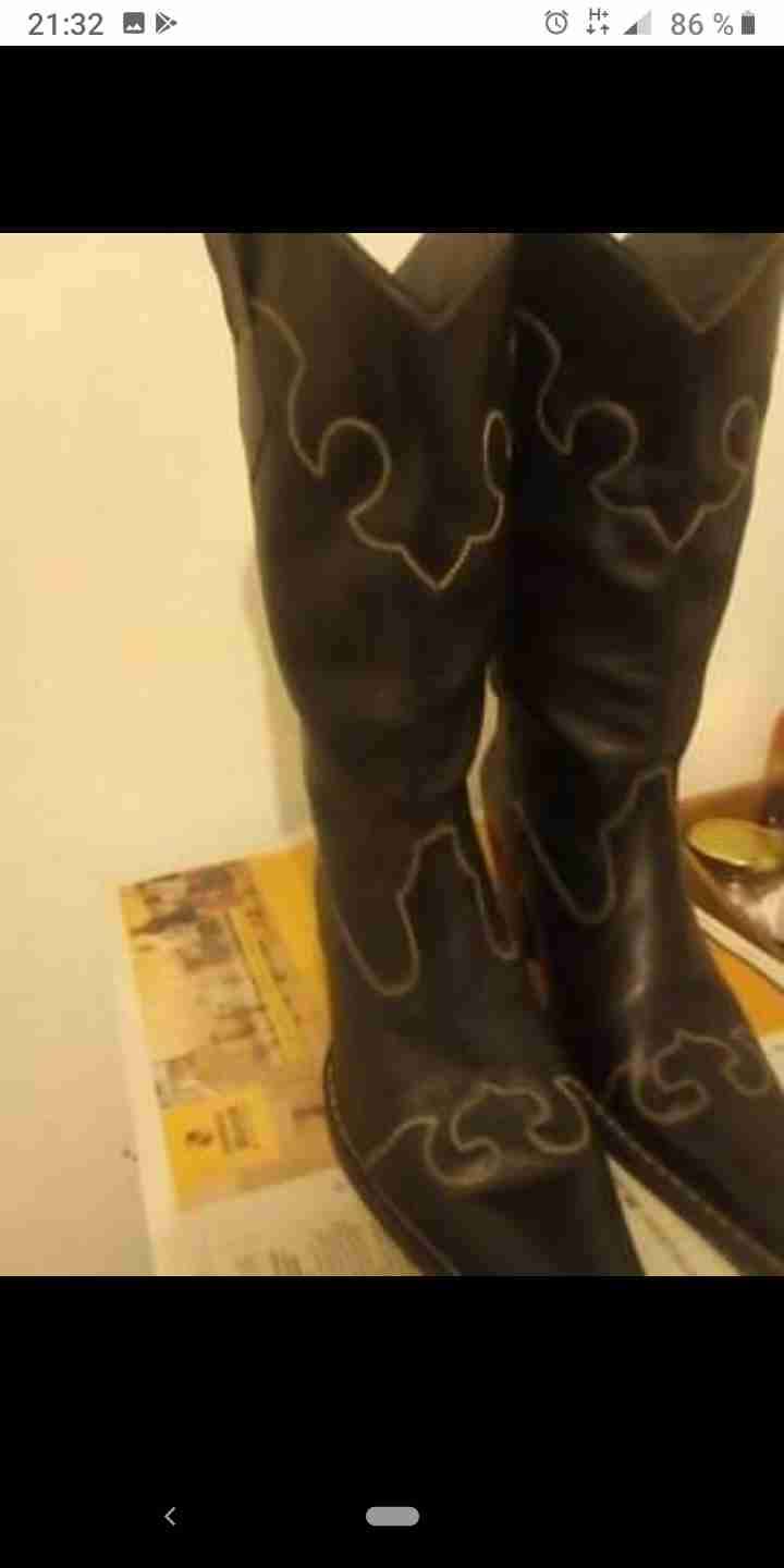 Botas vaqueras negras - miniatura 2