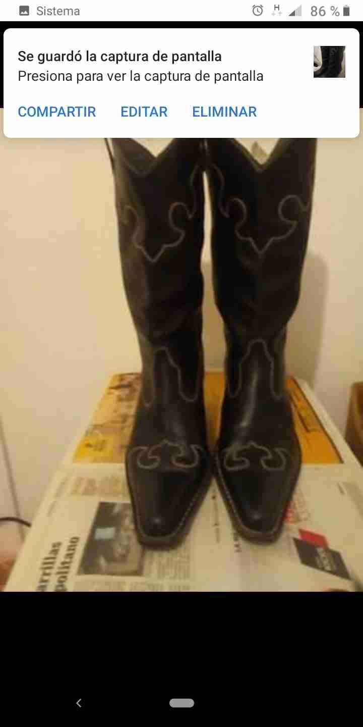 Botas vaqueras negras - miniatura 3