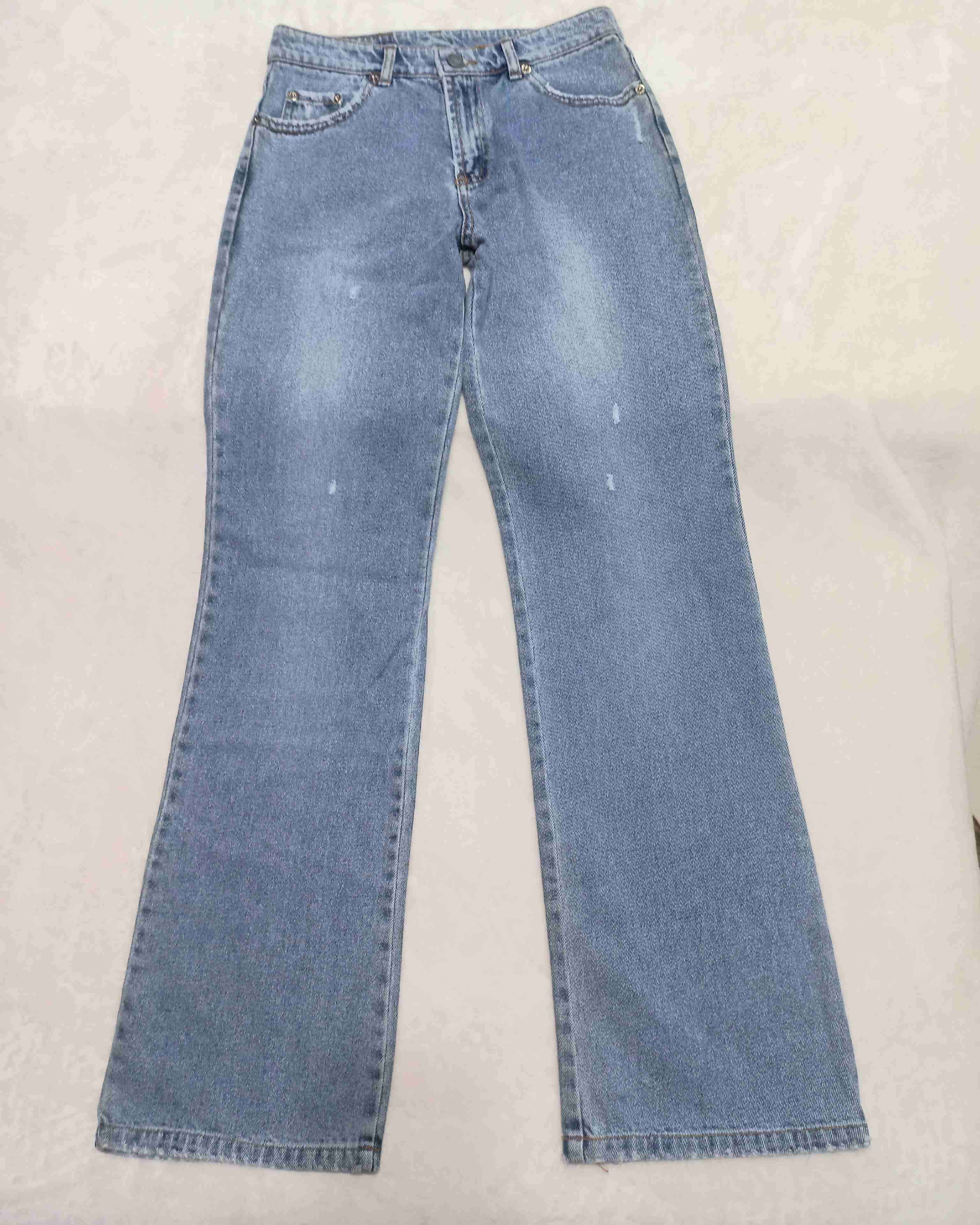 Jeans azul de pierna ancha - miniatura 1