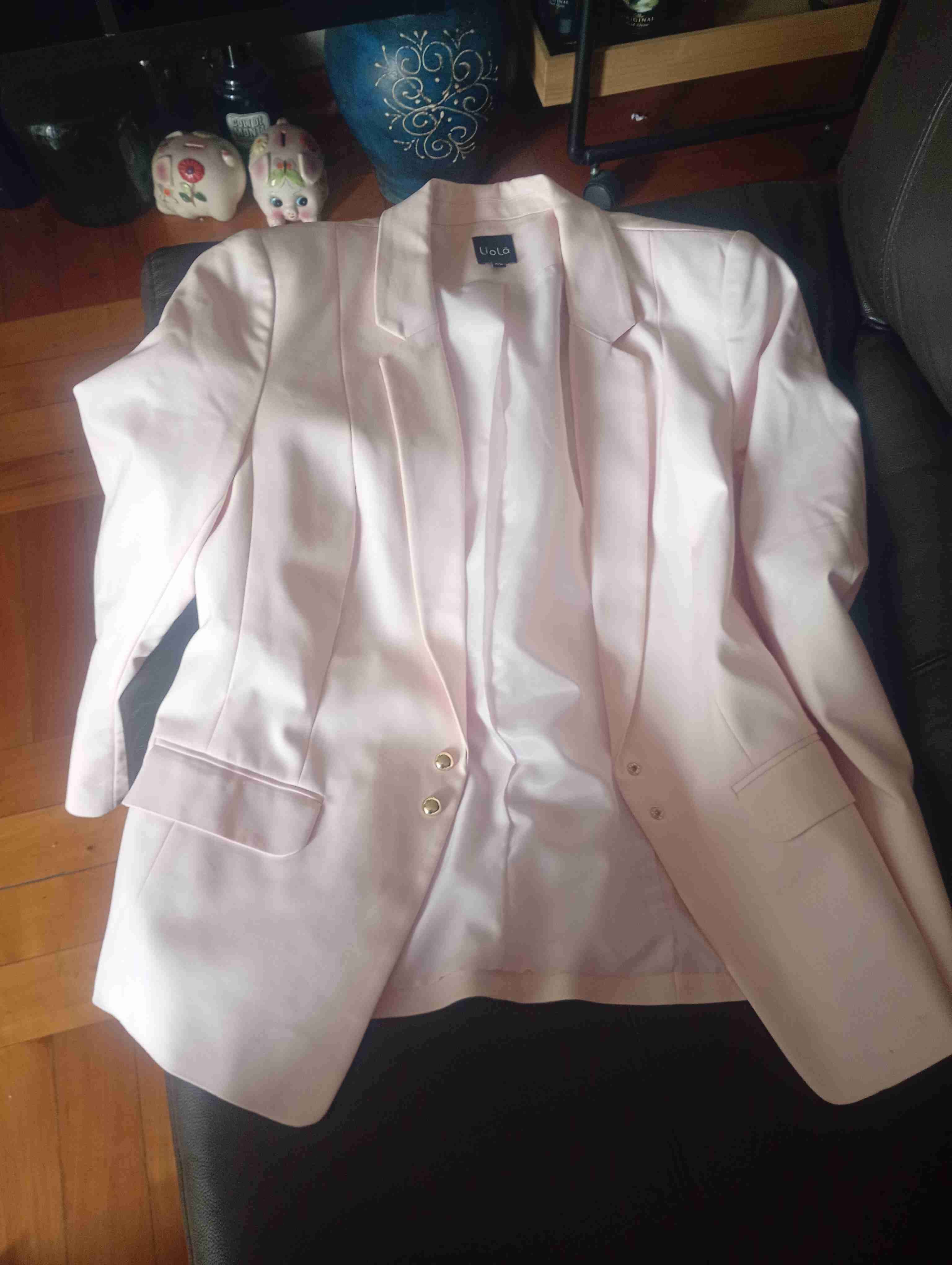 Blazer rosa elegante para mujer - miniatura 1