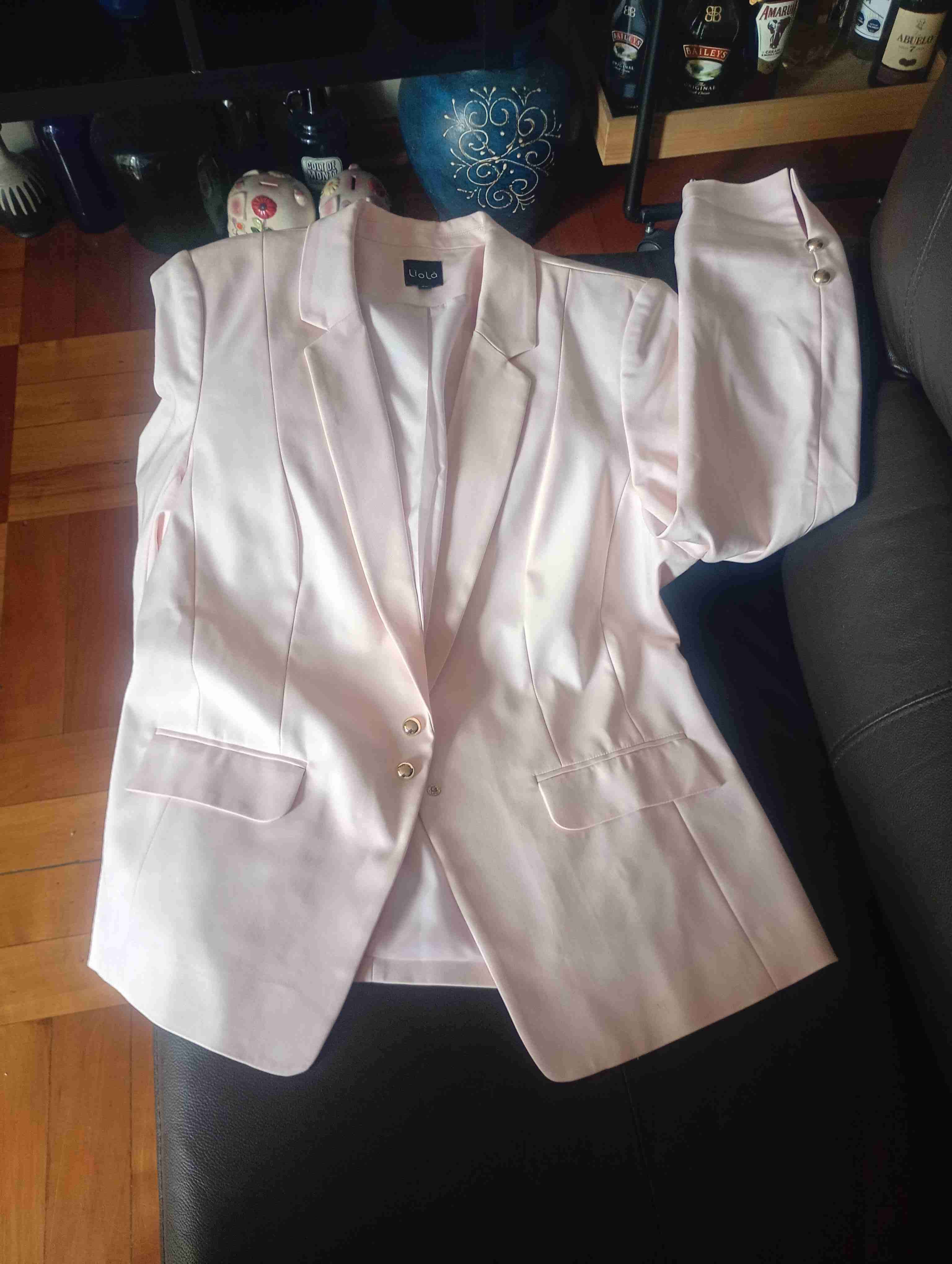 Blazer rosa elegante para mujer - miniatura 2