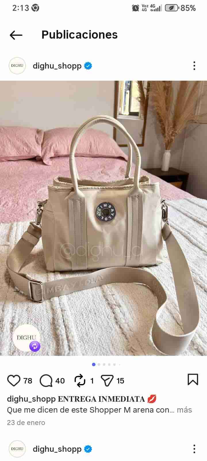 Cartera shopper negra con logo - miniatura 3