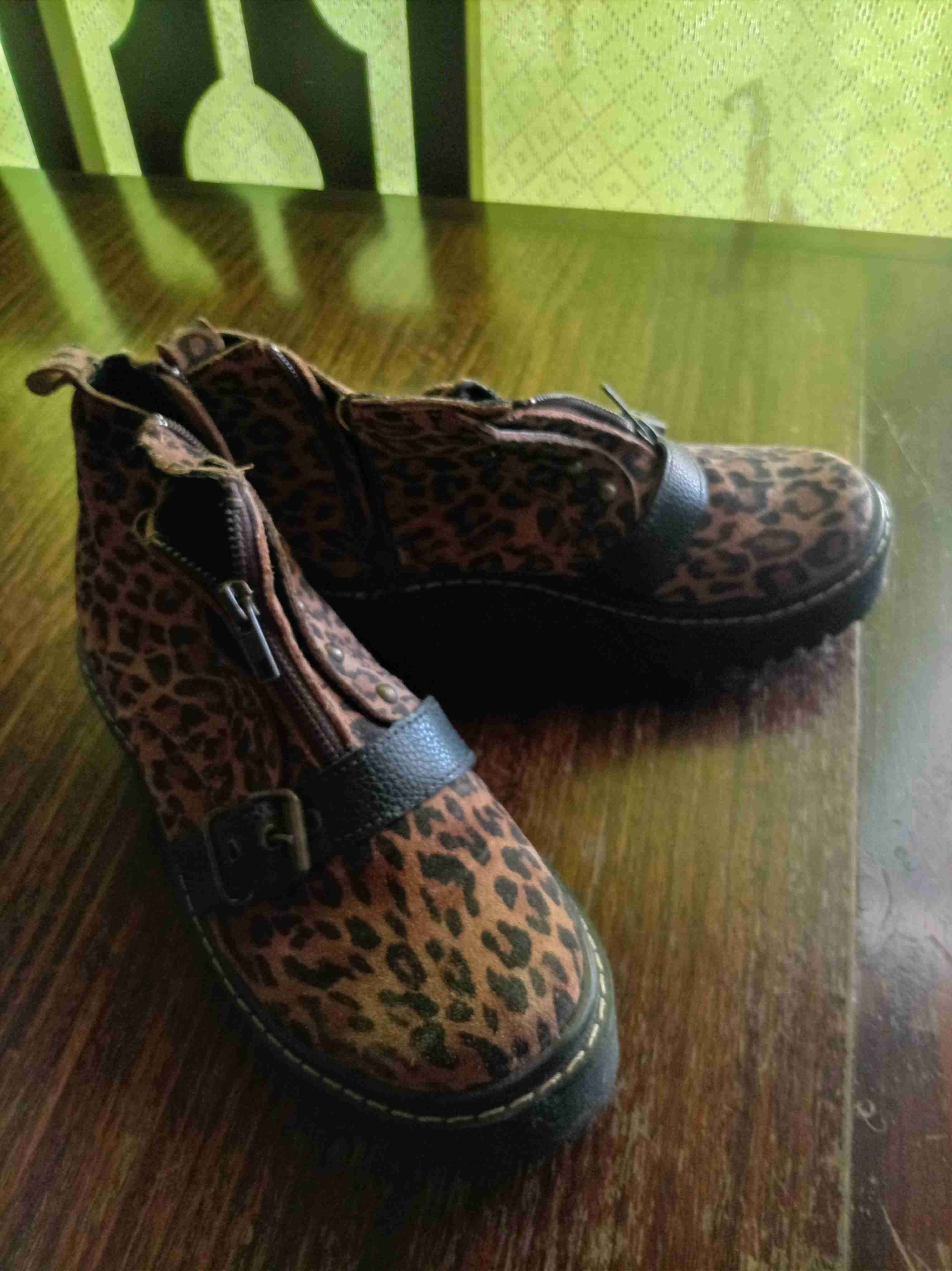 Botines estilo leopardo - miniatura 1