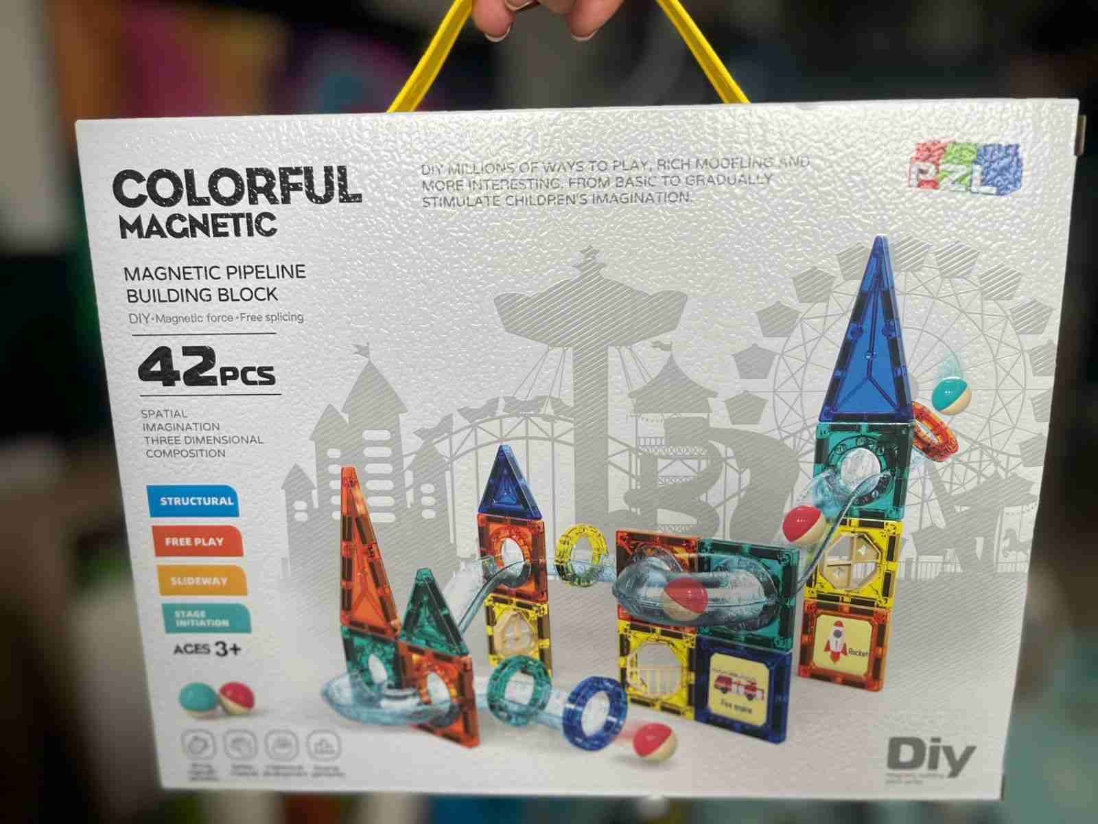 Bloques magnéticos de construcción 42 piezas - miniatura 1