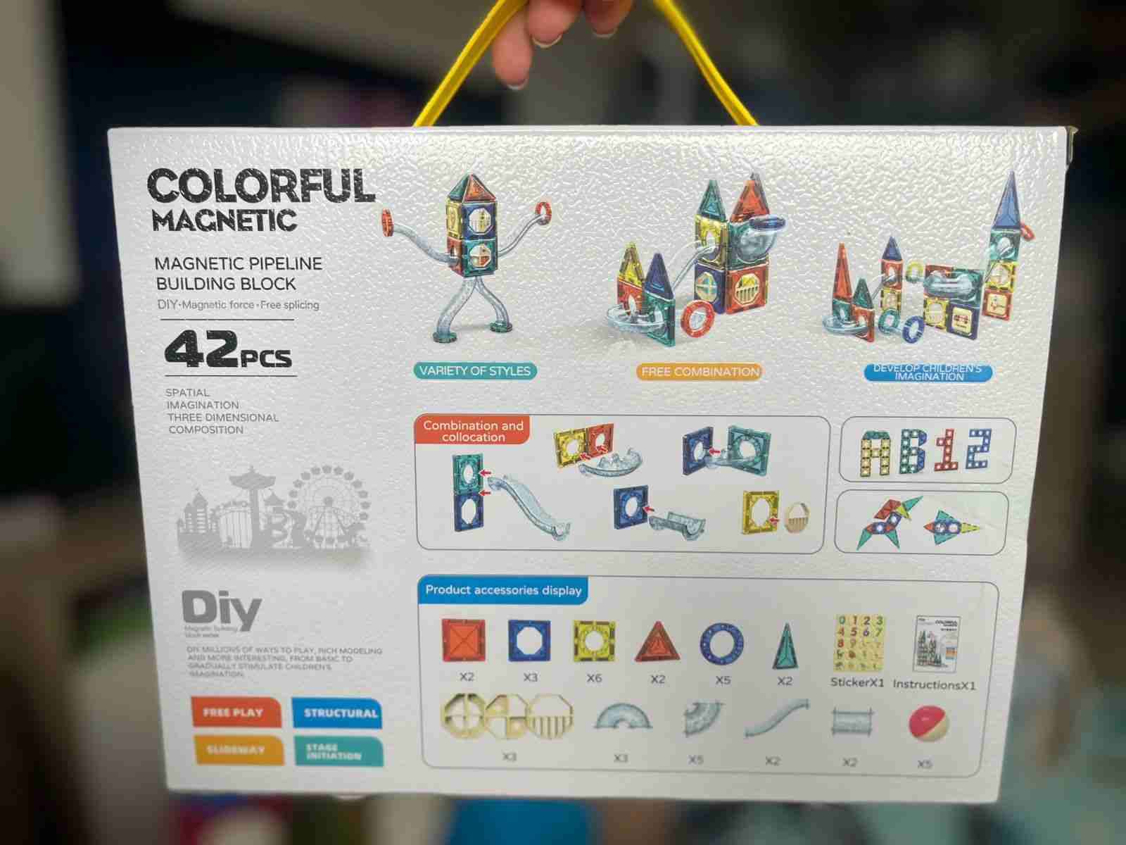 Bloques magnéticos de construcción 42 piezas - miniatura 2